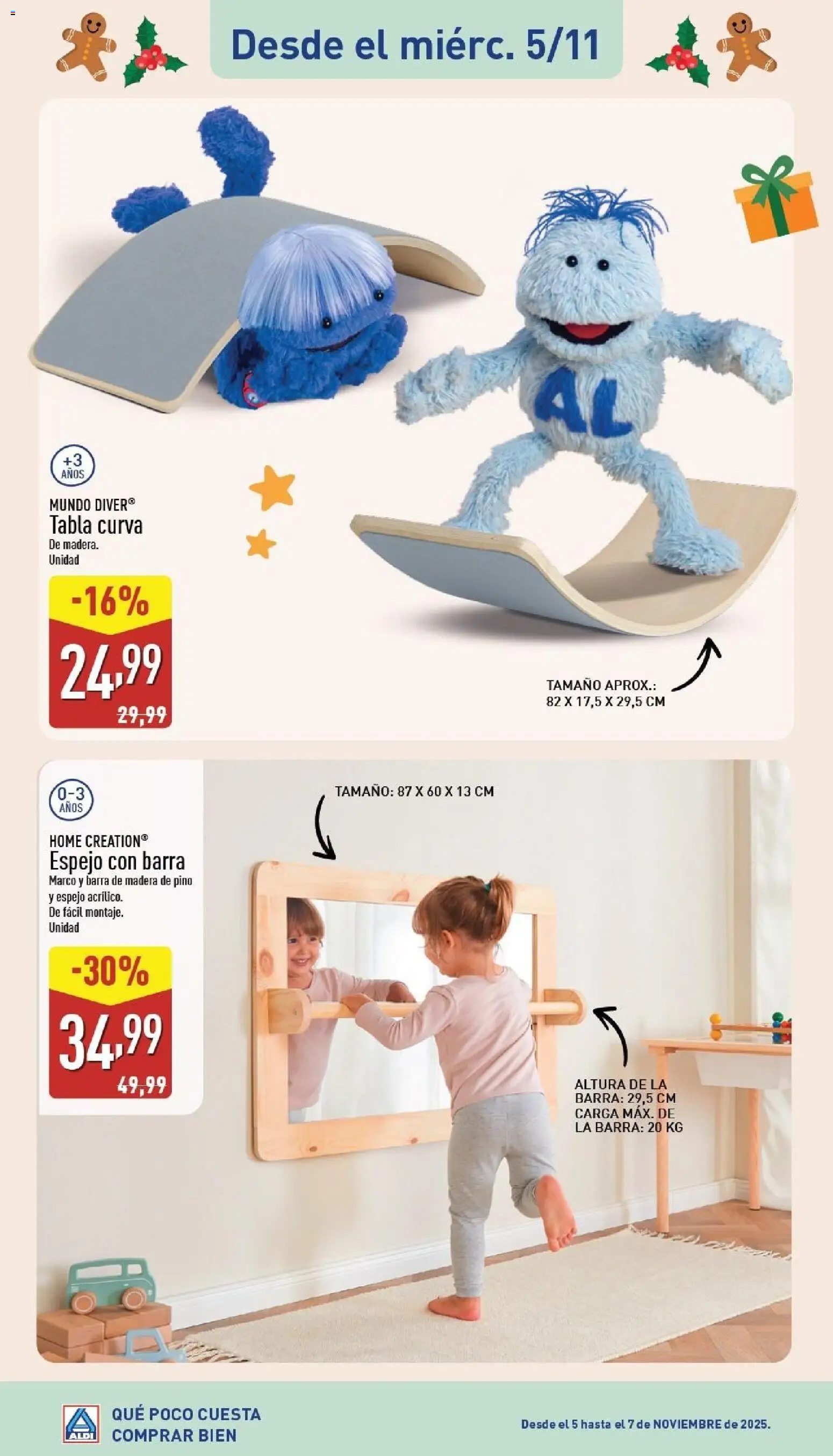 Aldi folleto Península │ válido desde el 02.11.2025 | Página: 25 | Productos: Marco, Espejo