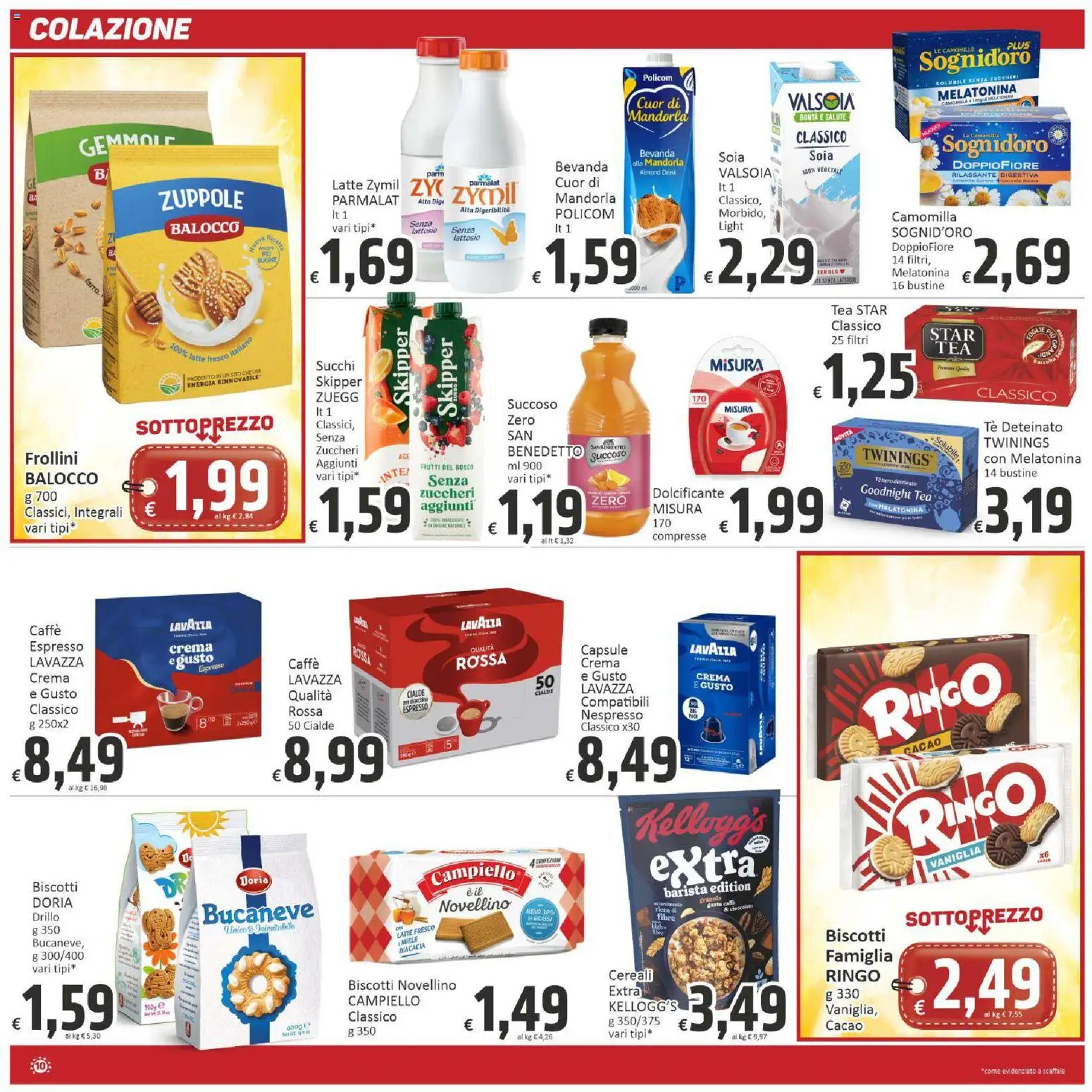 Volantino Paghi Poco del 27.04.2026 | Pagina: 10 | Prodotti: Caffè, Latte, Cacao, Lavazza