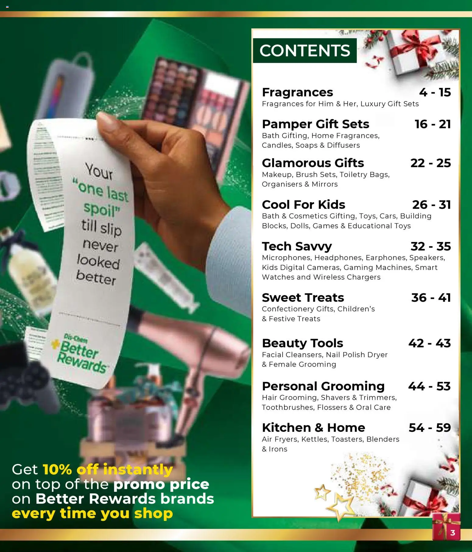 New Dis-Chem catalogue – valid from 29.10.2025 | Page: 3 | Products: Dryer, Bath, Brush, Nail polish