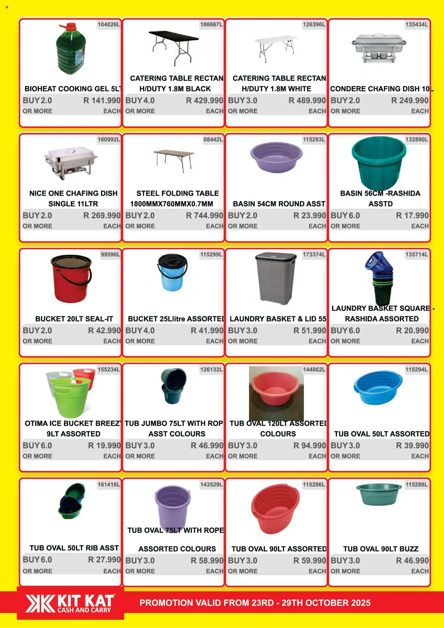New KIT KAT Cash & Carry catalogue – valid from 23.10.2025 | Page: 30 | Products: Table, Basket, Basin