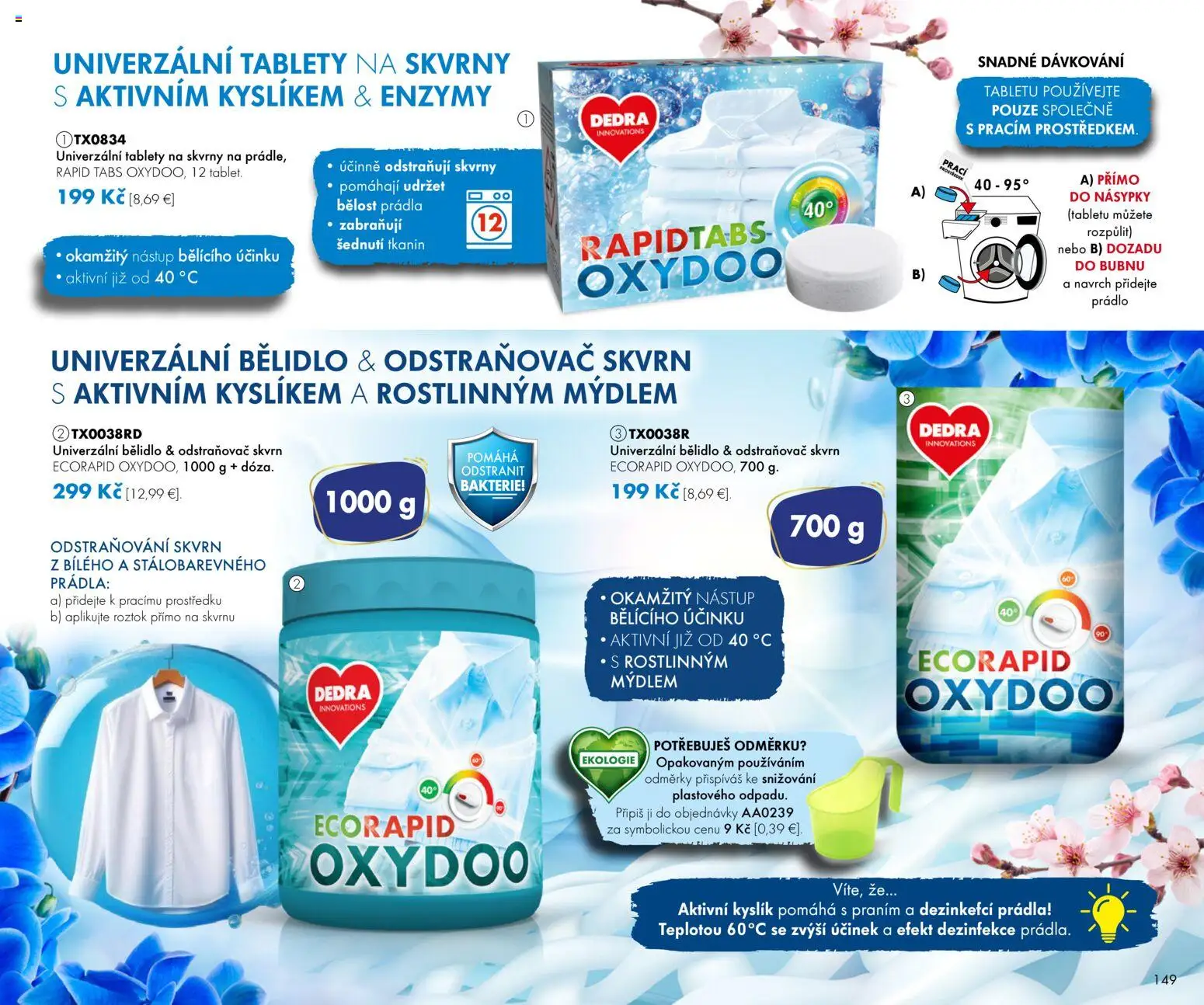 Nové Dedra akcie – leták je platný od 01.04.2026 | Strana: 49 | Produkty: Odstraňovač škvŕn