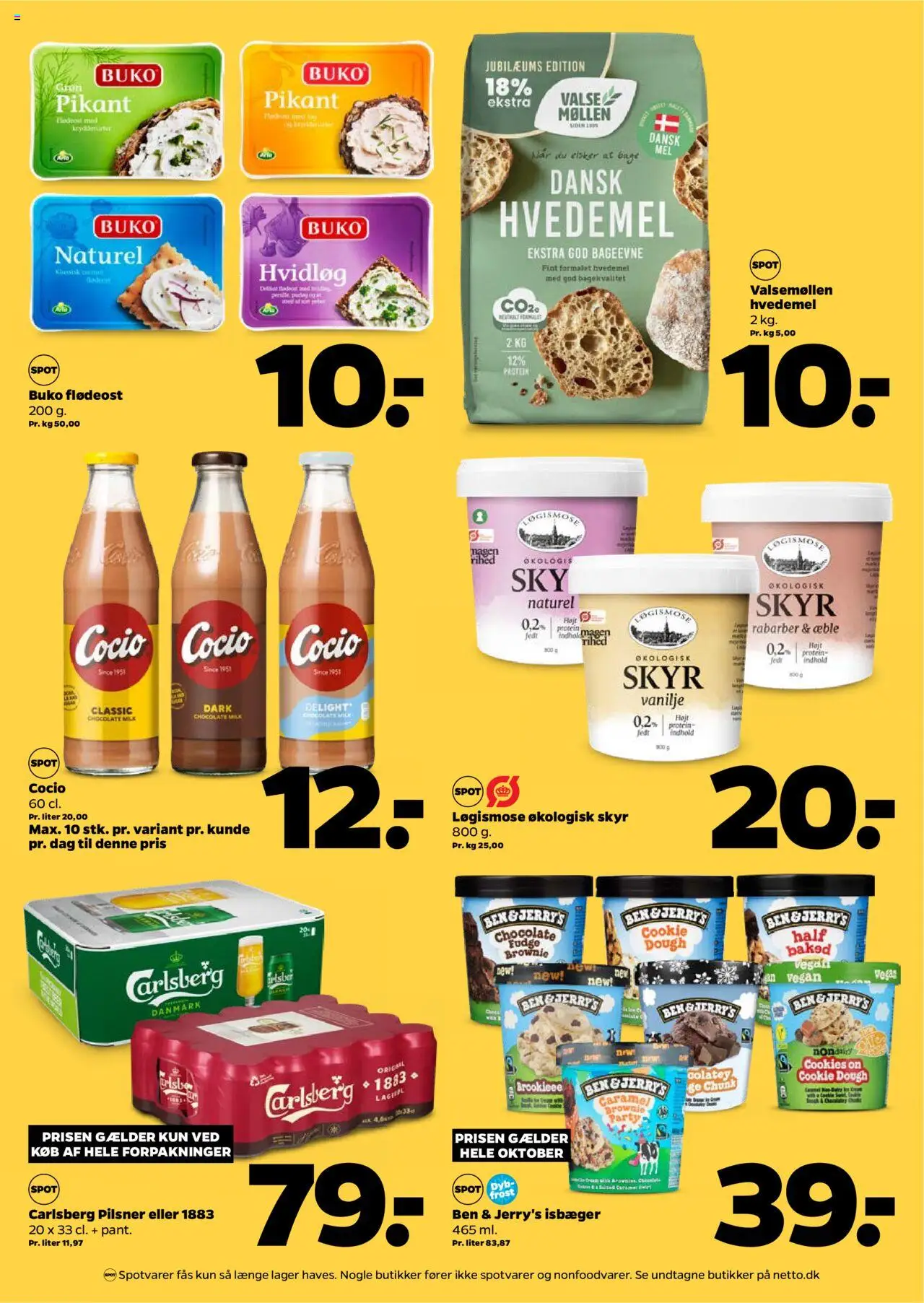 Netto tilbudsavis – gyldig fra 11.10.2025 | Side: 2 | Produkter: Rabarber, Cookies, Hvidløg, Vanilje