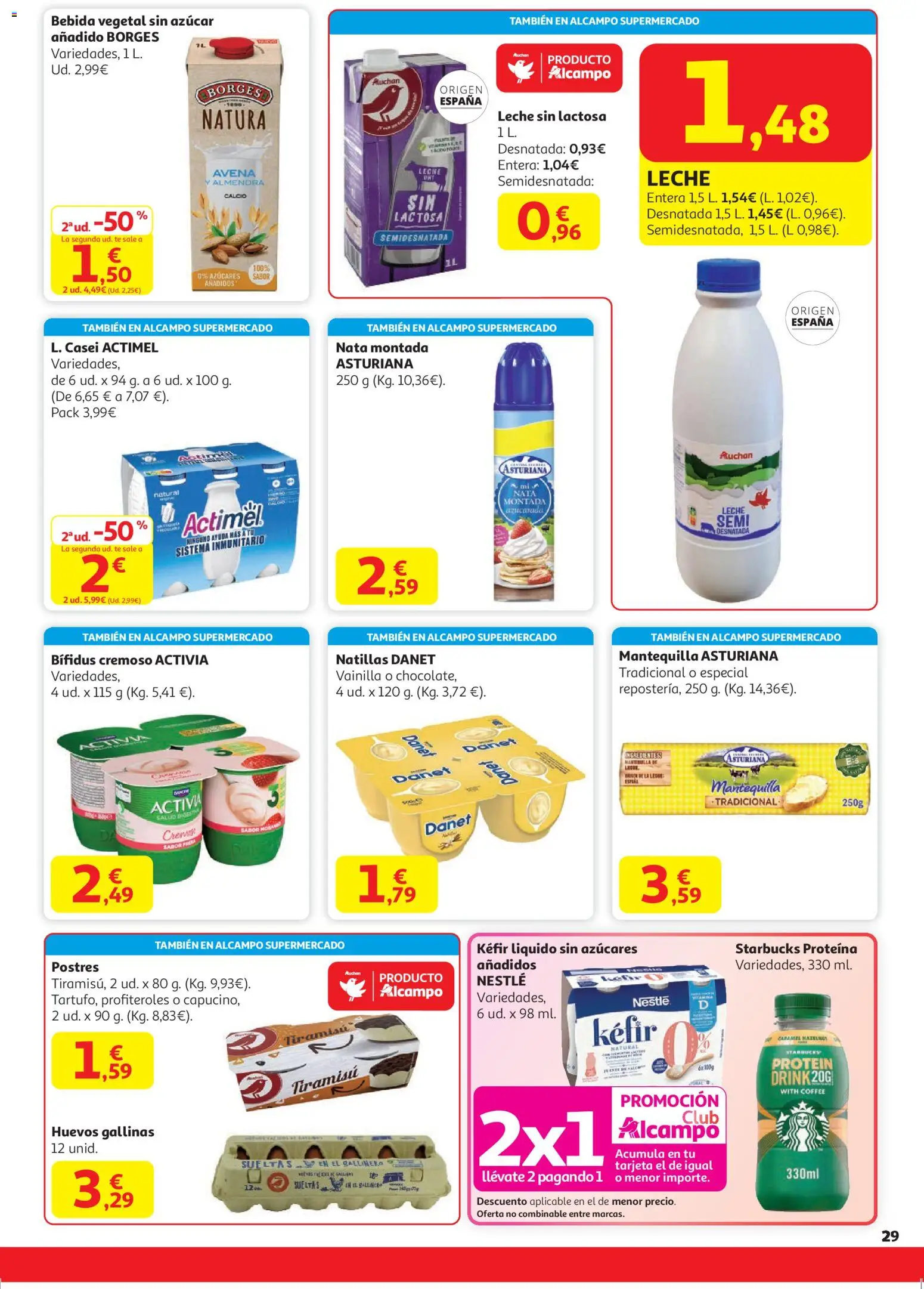 Alcampo - HP Unico │ válido desde el 11.12.2025 | Página: 29 | Productos: Κουρτίνα, Leche sin lactosa, Té, Συσκευή ροής