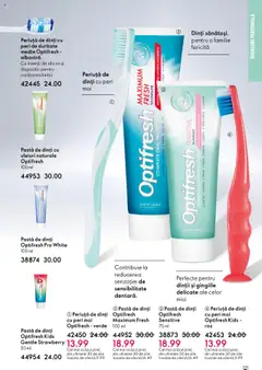 Ofertele Oriflame valabile de la 22.10.2025 | Pagină: 121 | Produse: Mici, Pastă de dinți, Periuță de dinți
