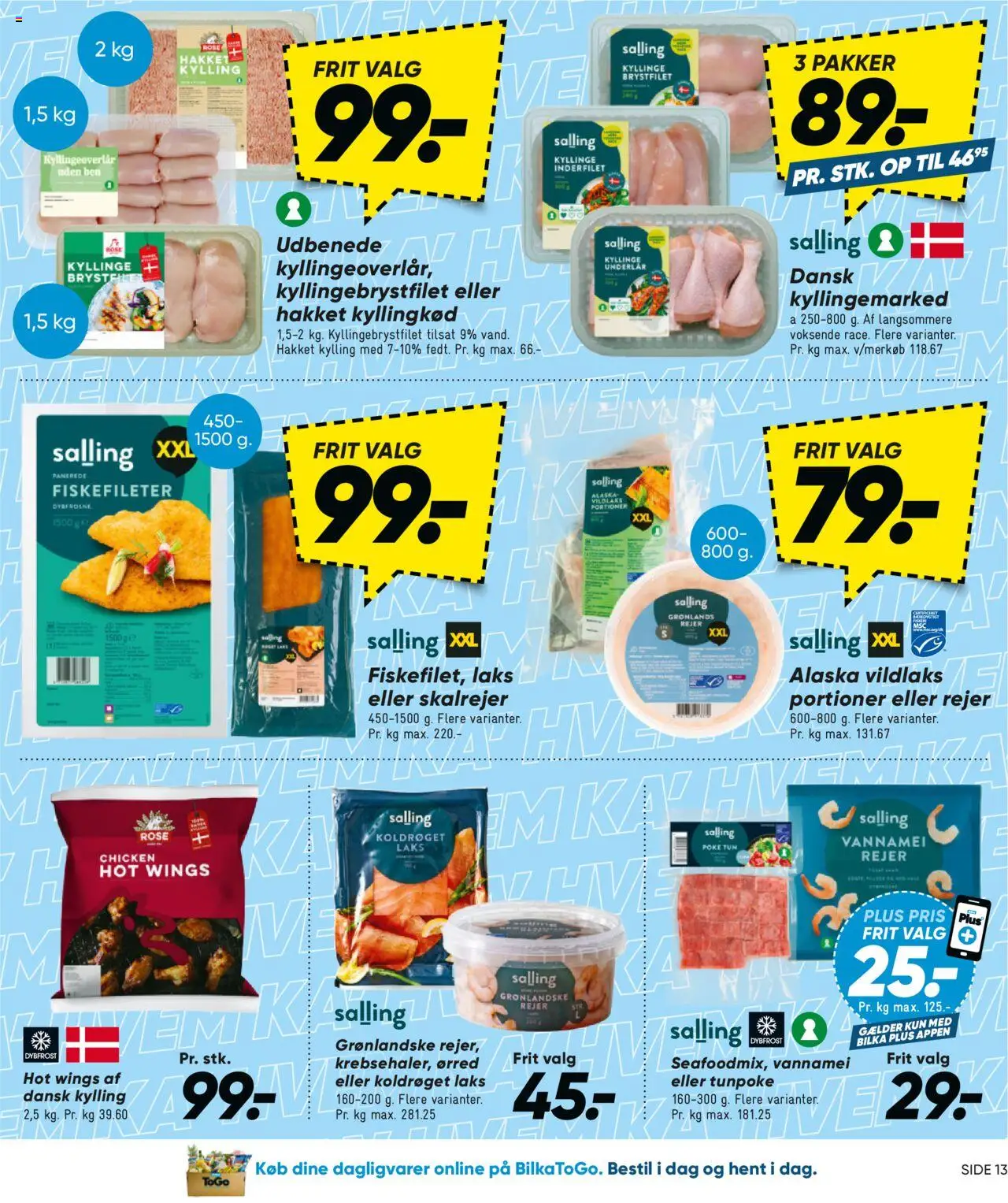 Bilka tilbudsavis – gyldig fra 19.09.2025 | Side: 13 | Produkter: Tun, Rejer