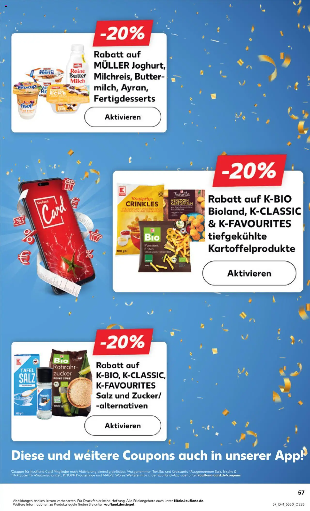 Kaufland prospekt Kiel	 – gültig ab 09.10.2025 | Seite: 57 | Produkte: Butter, Knorr, Kartoffeln, Zucker