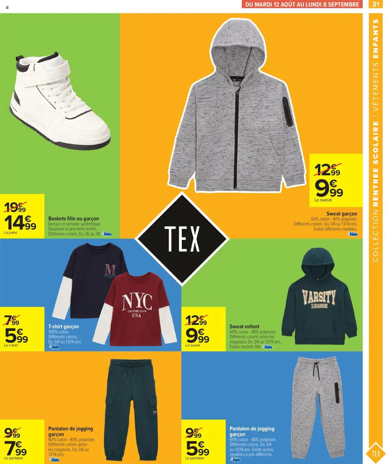  | Page: 33 | Produits: Coton, Vêtements, Pantalon, Baskets