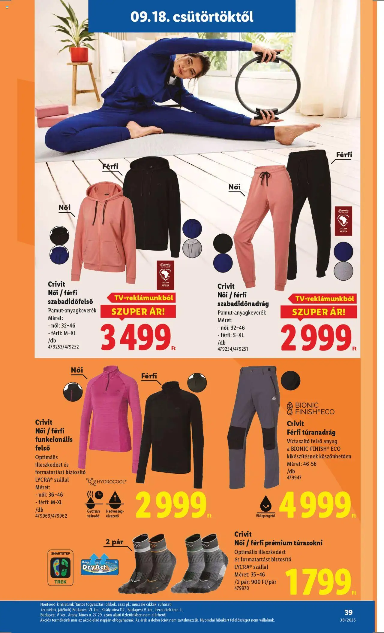 Lidl akciós ujság - amely érvényes a következő dátumtól: 18.09.2025 | Oldal: 39 | Termékek: Játékok