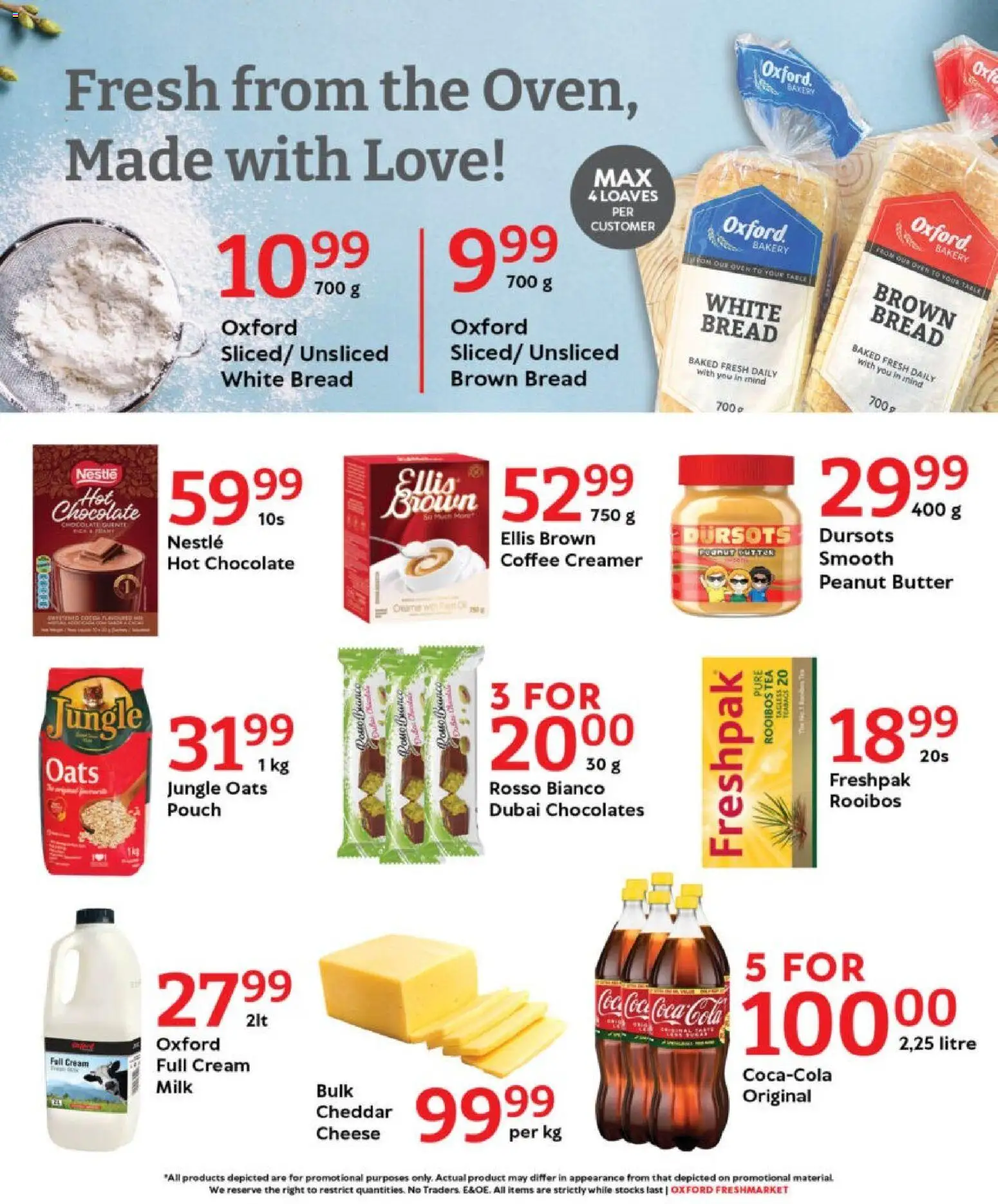 New Oxford Freshmarket catalogue – valid from 03.11.2025 | Page: 7 | Products: Bakery, Coffee, Chocolate, Cream