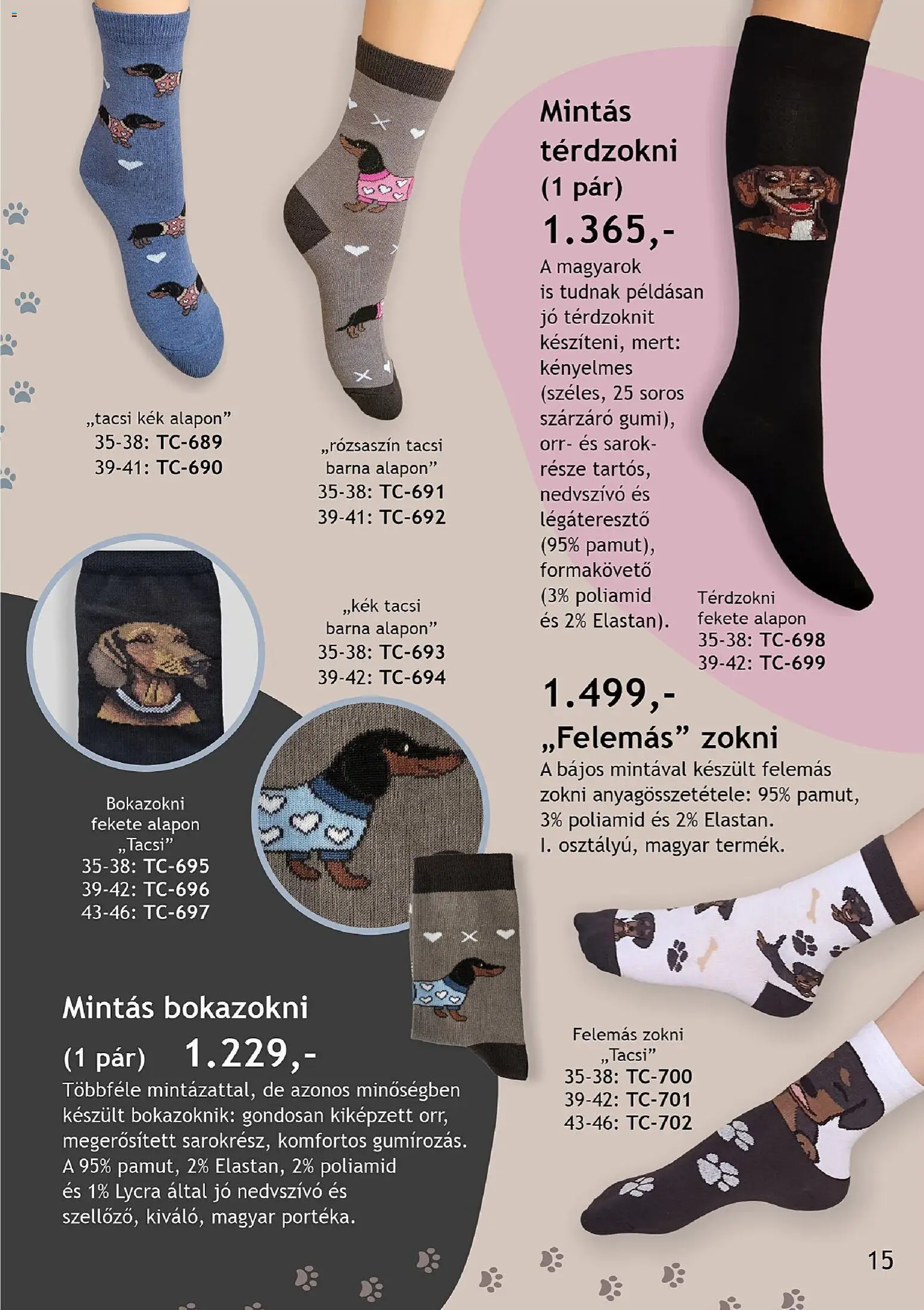 Betly akciós ujság - amely érvényes a következő dátumtól: 22.02.2026 | Oldal: 15 | Termékek: Bokazokni, Zokni