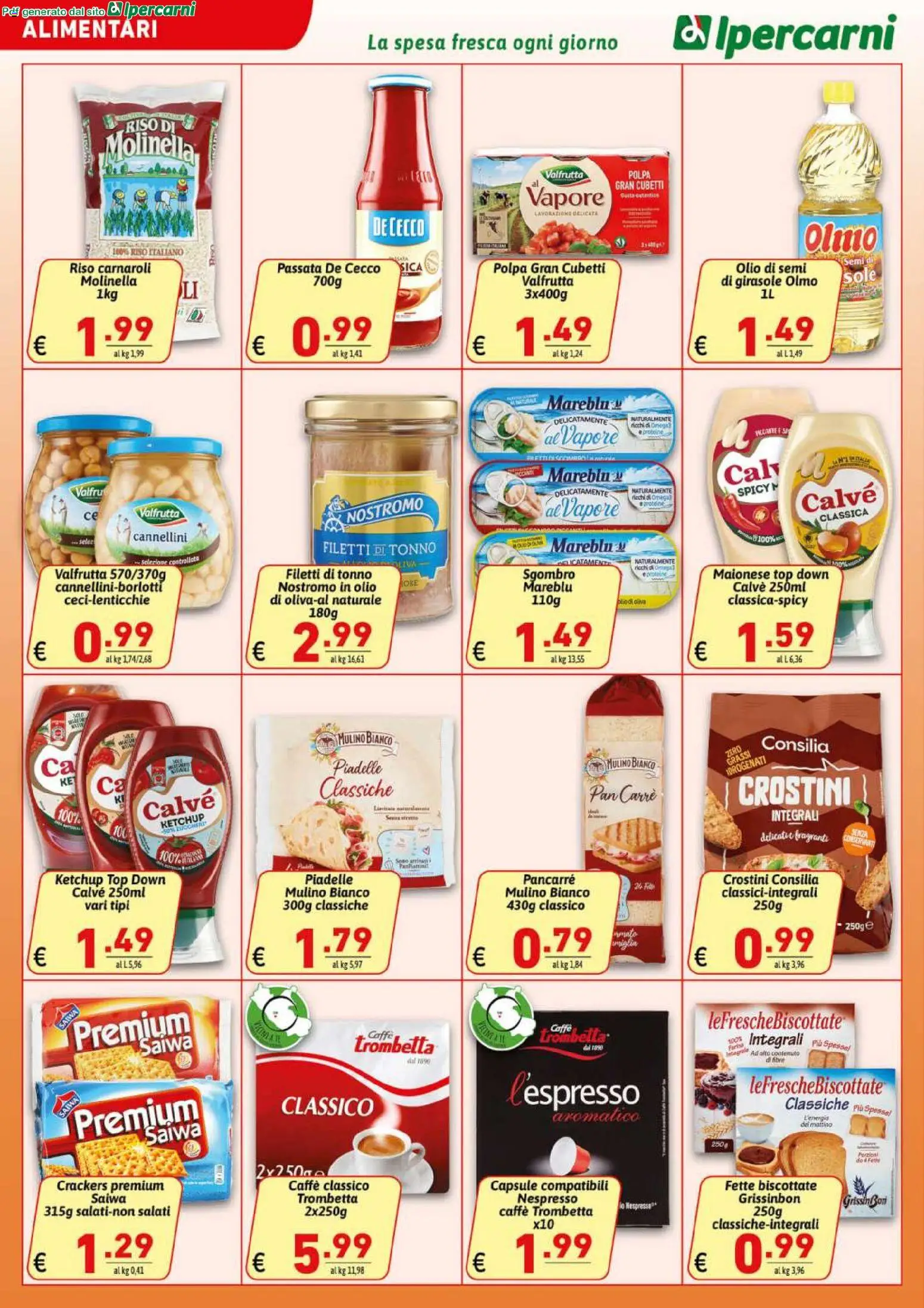 Volantino Ipercarni del 07.04.2026 | Pagina: 12 | Prodotti: Riso Carnaroli, Riso, Maionese, Olio