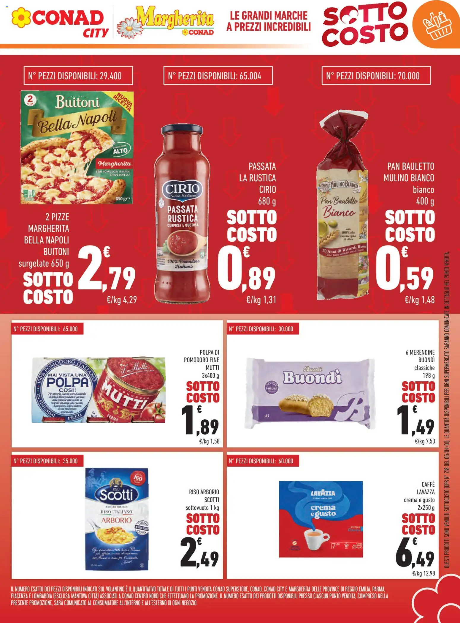 Volantino Conad del 06.11.2025 | Pagina: 5 | Prodotti: Crema, Pizza, Pomodori, Mutti