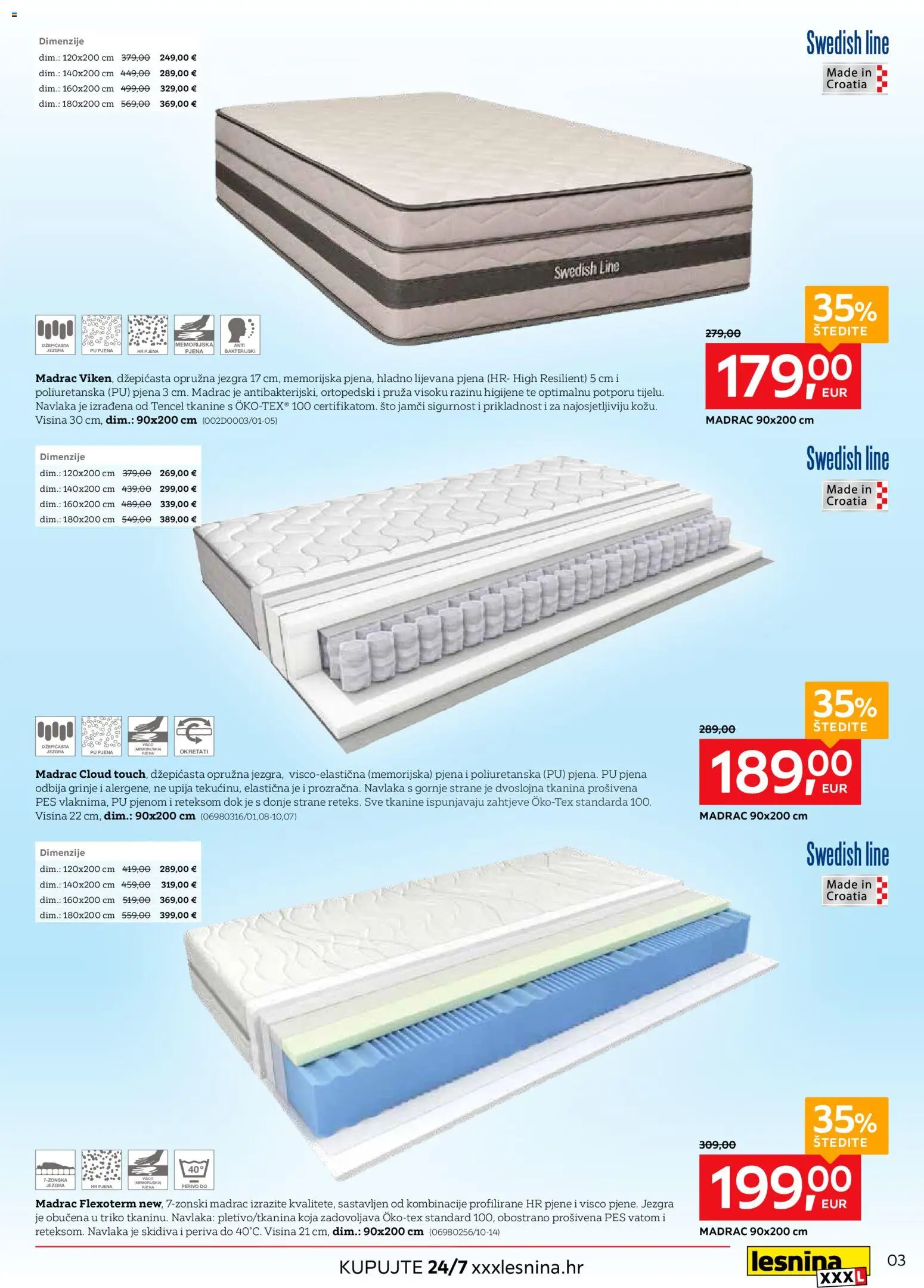 Lesnina katalog | vrijedi od 20.04.2026 | Stranica: 3 | Proizvodi: Madrac