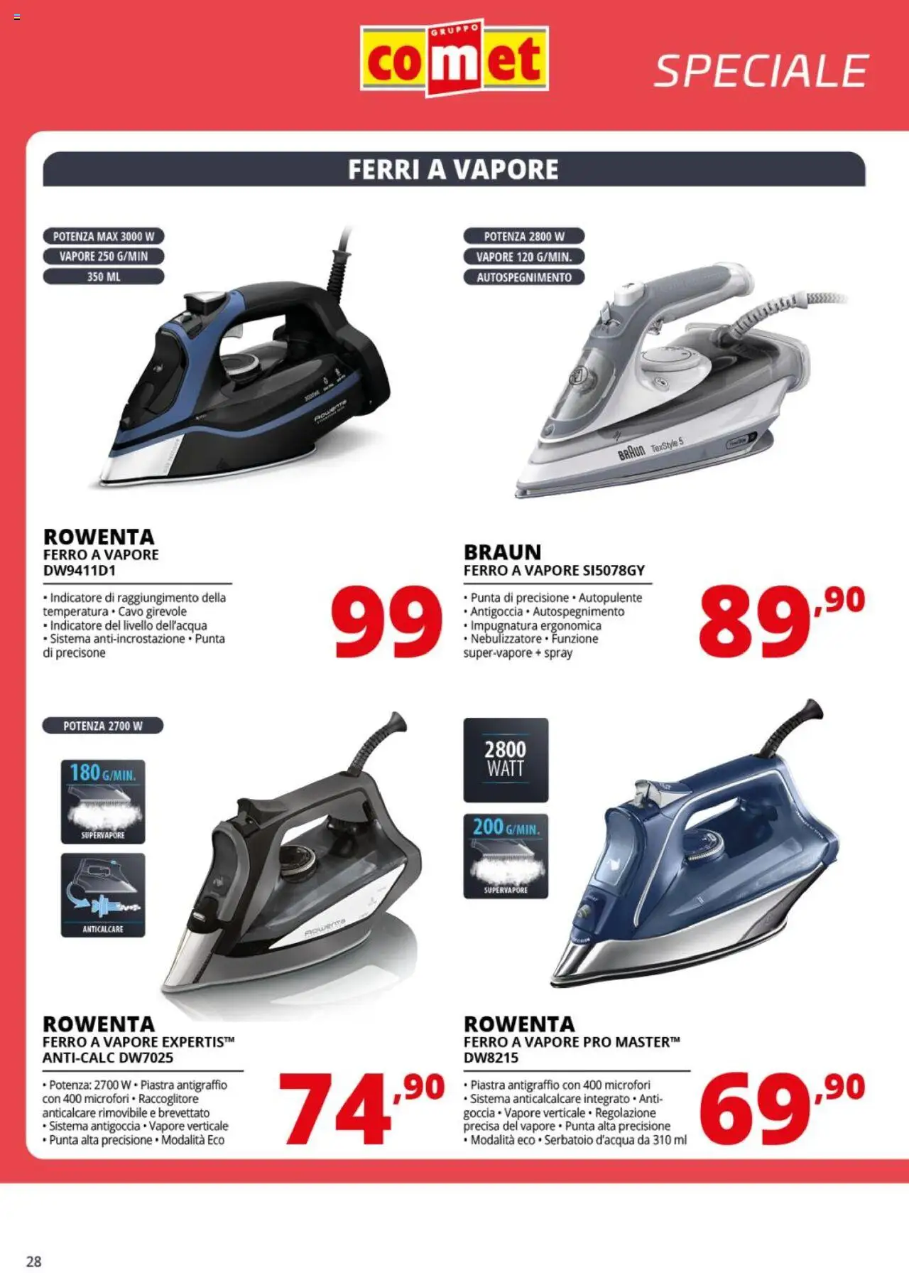 Volantino Comet del 25.08.2025 | Pagina: 28 | Prodotti: Anticalcare