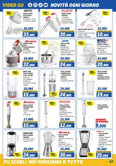 Anteprima del volantino Orizzonte Elettrodomestici catalogo valido a partire dal 01.11.2025 | Pagina: 67 | Prodotti: Frullatore, Sbattitore, Tritatutto, Video