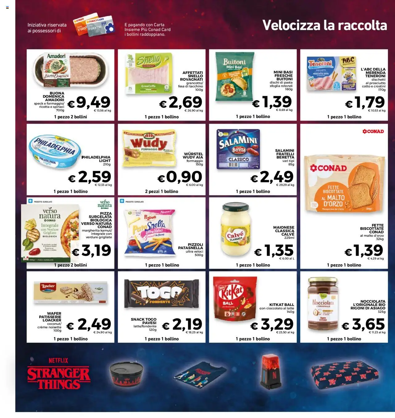 Volantino Conad del 22.10.2025 | Pagina: 26 | Prodotti: Pizza, Pasta sfoglia, Latte, Forno