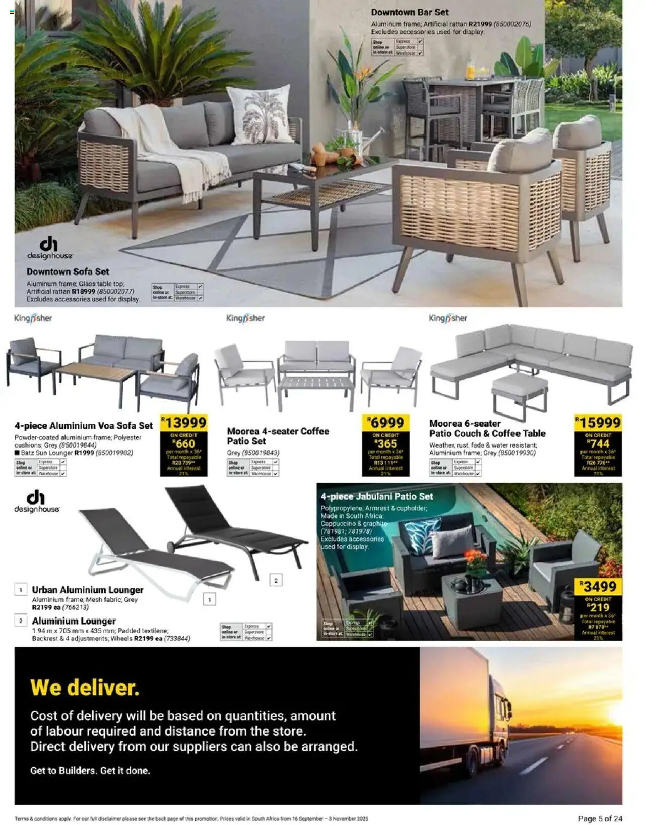 New Builders catalogue – valid from 16.09.2025 | Page: 5 | Products: Frame, Sofa, Couch, Coffee