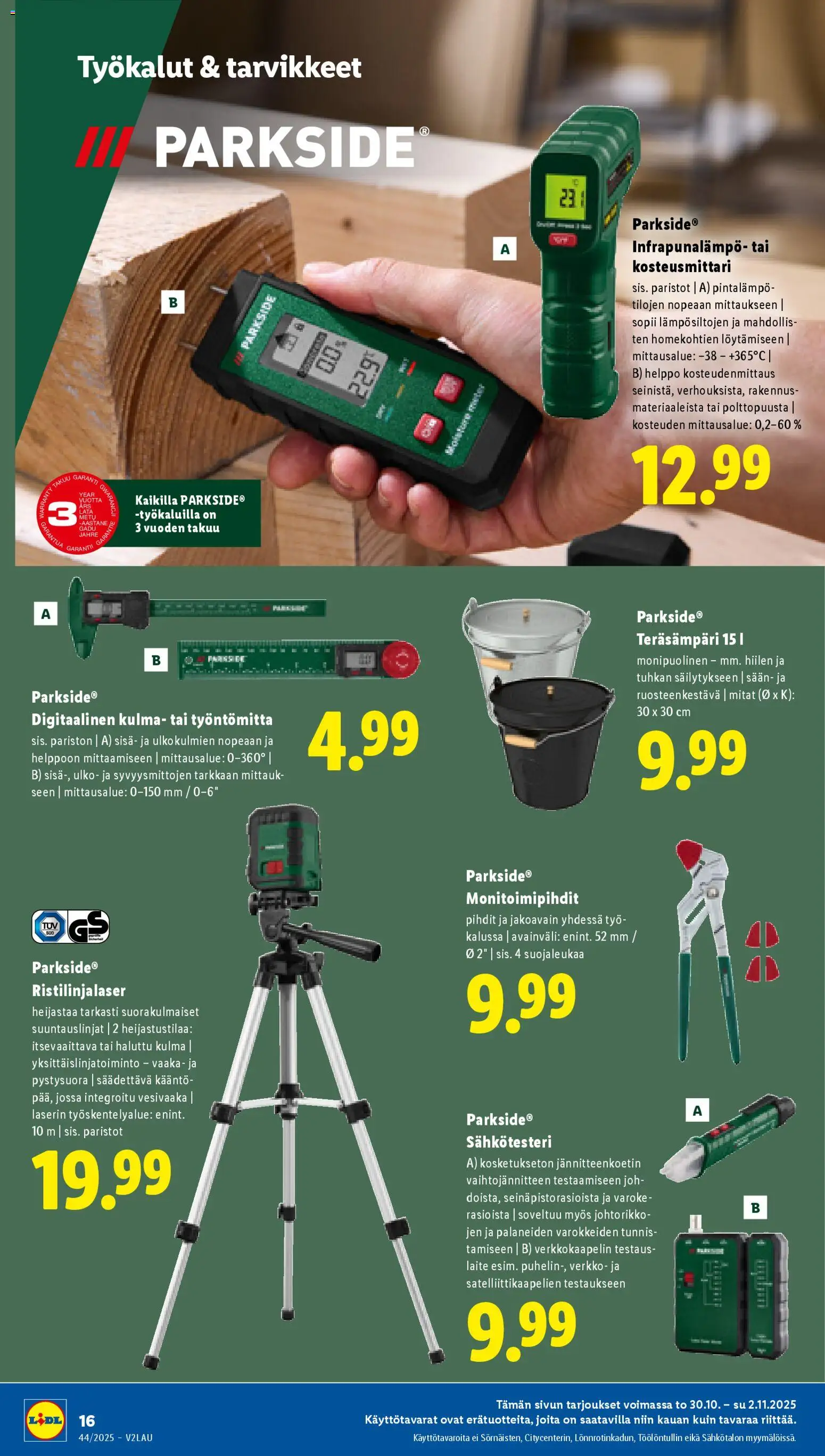 Lidl tarjoukset - Rovaniemi – voimassa 30.10.2025 alkaen | Sivu: 18 | Tuotteet: Vaaka, Jakoavain, Paristot