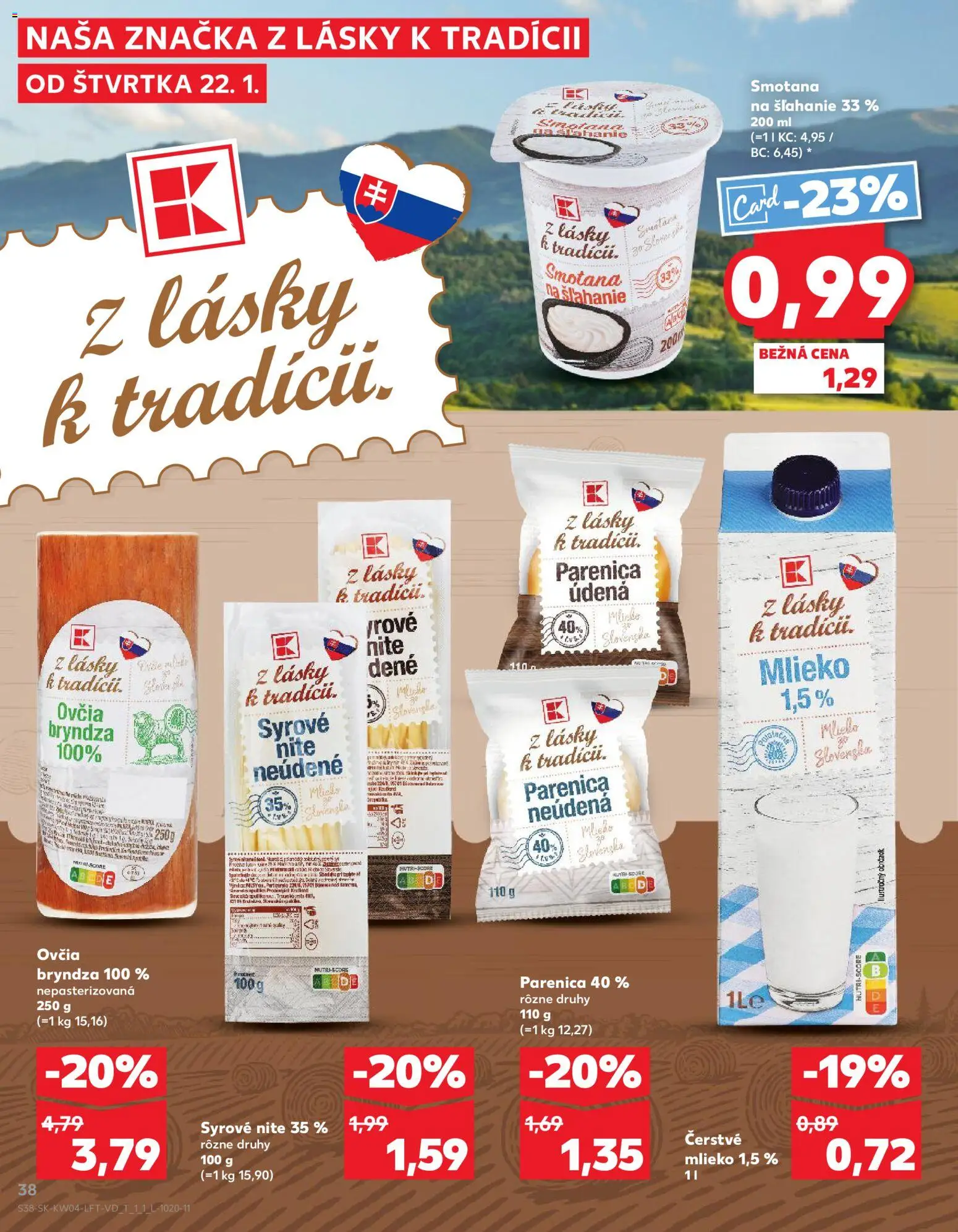 Nové Kaufland akcie – leták je platný od 22.01.2026 | Strana: 38