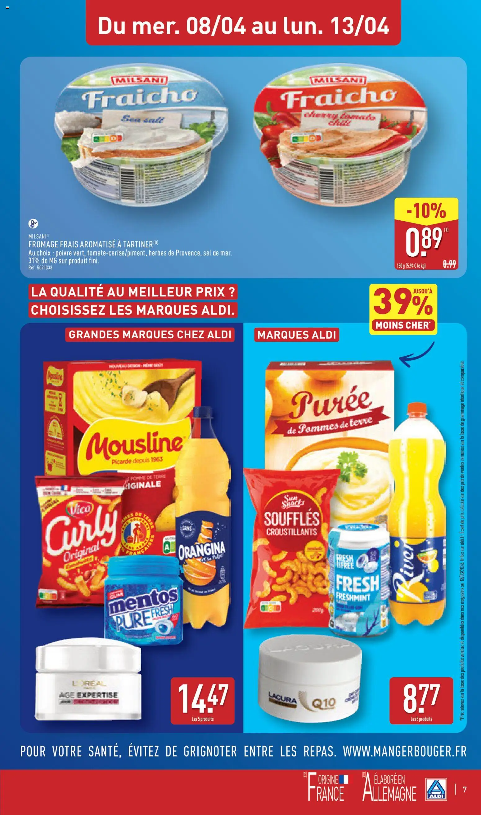 {H1} | Page: 11 | Produits: Orangina, Poivre, Fromage, Pommes de terre
