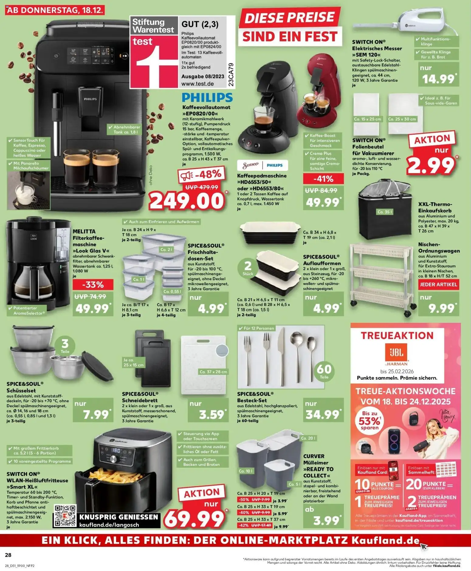 Kaufland prospekt Berlin	 – gültig ab 22.12.2025 | Seite: 28 | Produkte: Melitta, Senseo, Korb, Filterkaffeemaschine