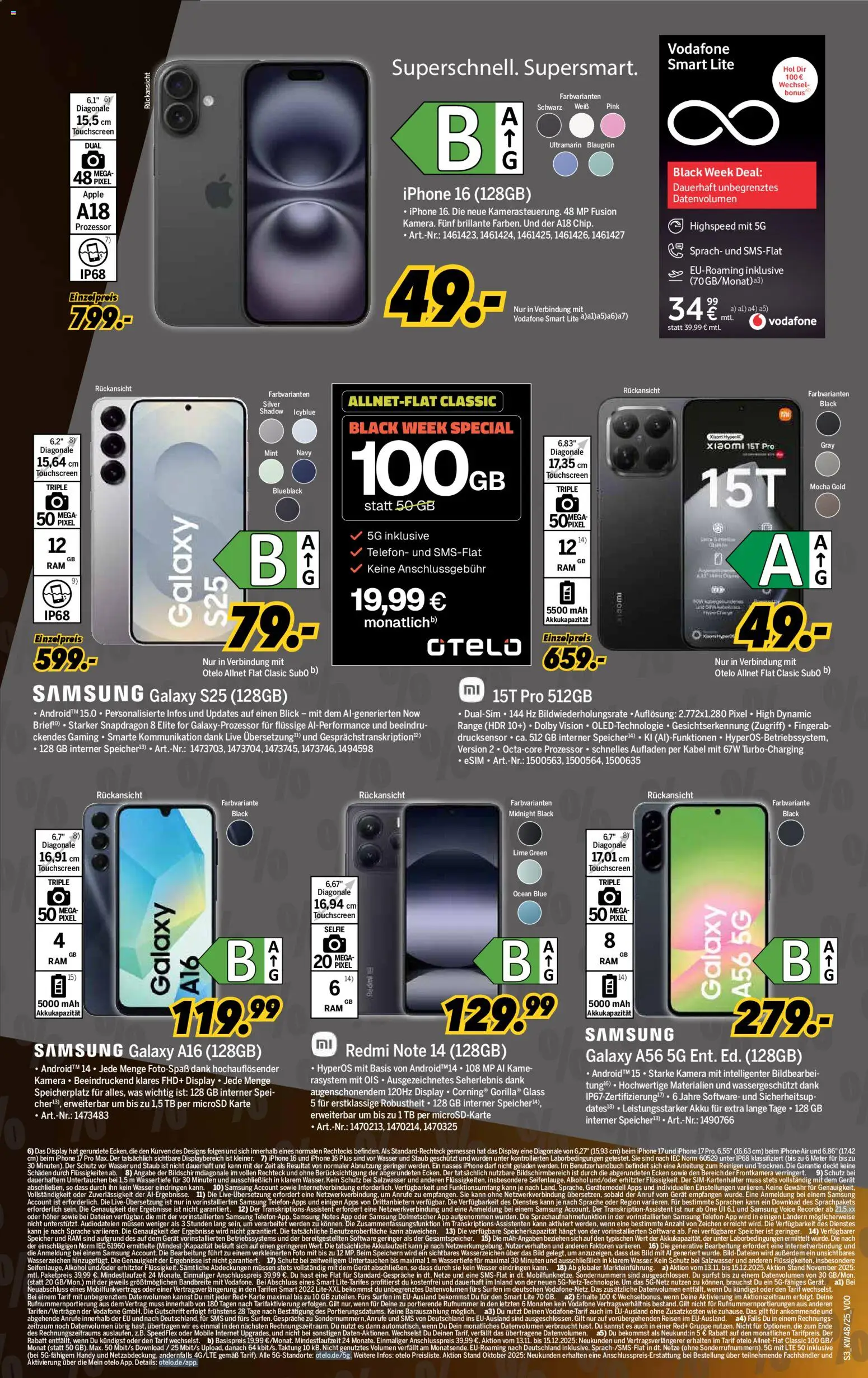 Medimax - Black Friday – gültig ab 22.11.2025 | Seite: 3 | Produkte: Kabel, Samsung, Wasser, Telefon