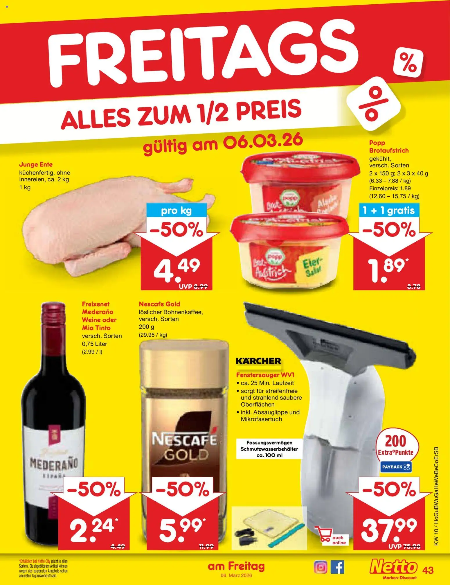 Netto Marken-Discount Prospekt 	 – gültig ab 02.03.2026 | Seite: 53 | Produkte: Eier, Freixenet, Nescafe gold, Ente
