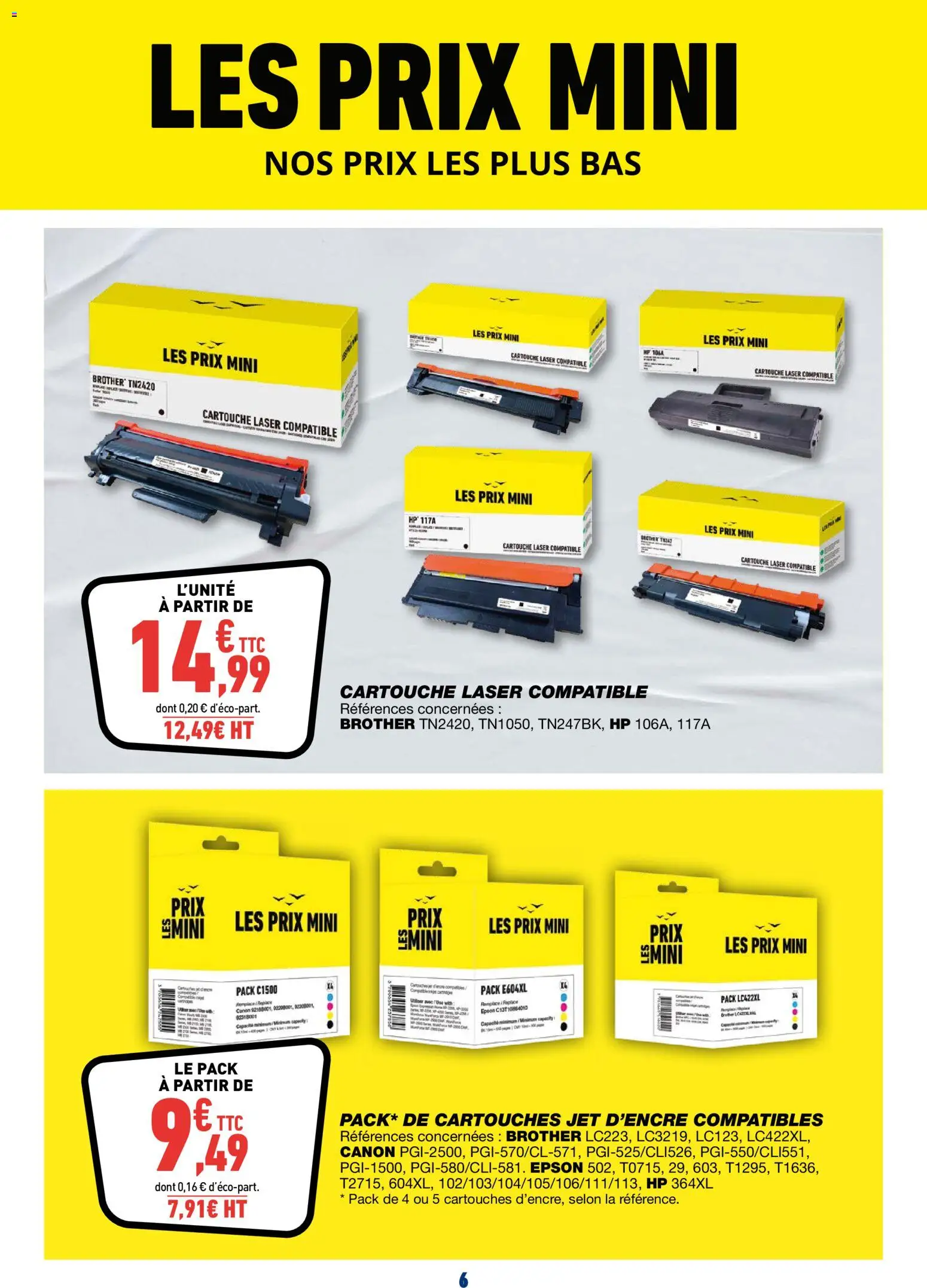 {H1} | Page: 6 | Produits: Cartouche