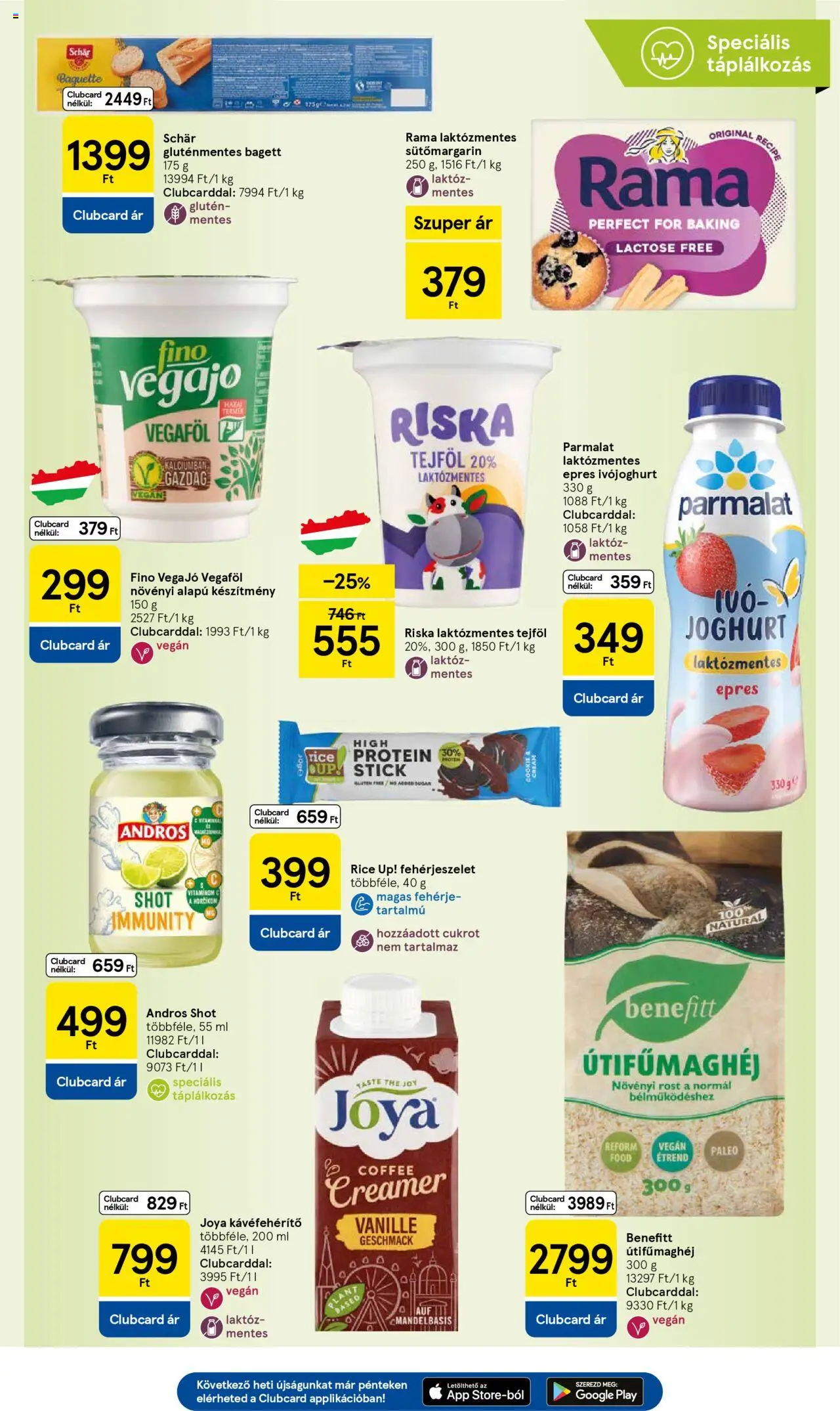 Tesco akciós ujság - amely érvényes a következő dátumtól: 25.09.2025 | Oldal: 5 | Termékek: Rama, Fehérje, Gluténmentes, Vegán
