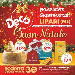 Anteprima del volantino Decò Maxistore, Supermercati - Lipari catalogo valido a partire dal 16.12.2025