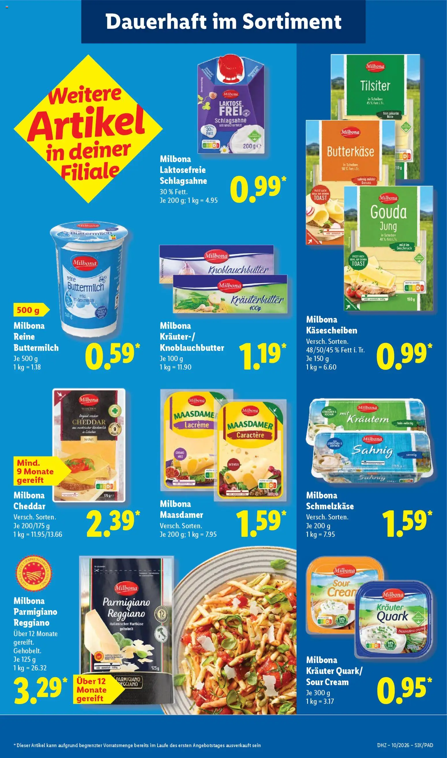 Lidl Prospekt Hamburg – gültig ab 02.03.2026 | Seite: 23 | Produkte: Buttermilch, Quark, Schlagsahne, Gouda