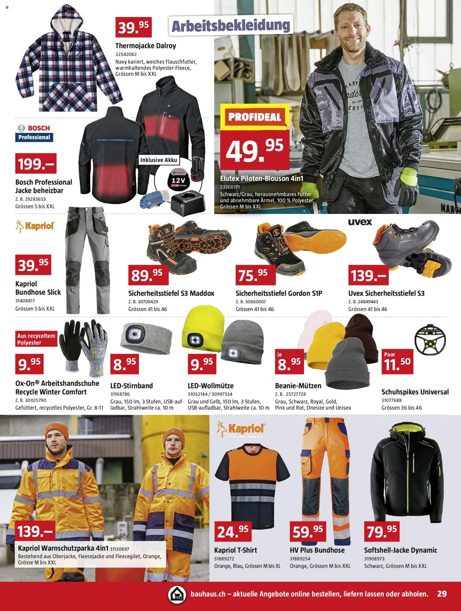 Bauhaus Aktionen – gültig ab 27.10.2025 | Seite: 29 | Produkte: Jacke, Bosch