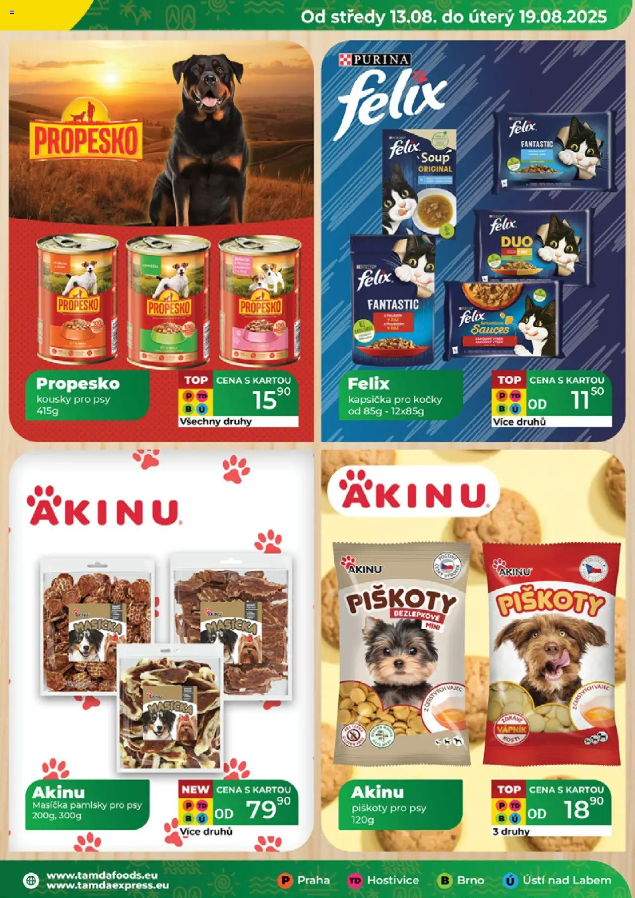 Tamda Foods leták od 13.08.2025 | Strana: 23 | Produkty: Felix, Purina, Propesko, Piškoty