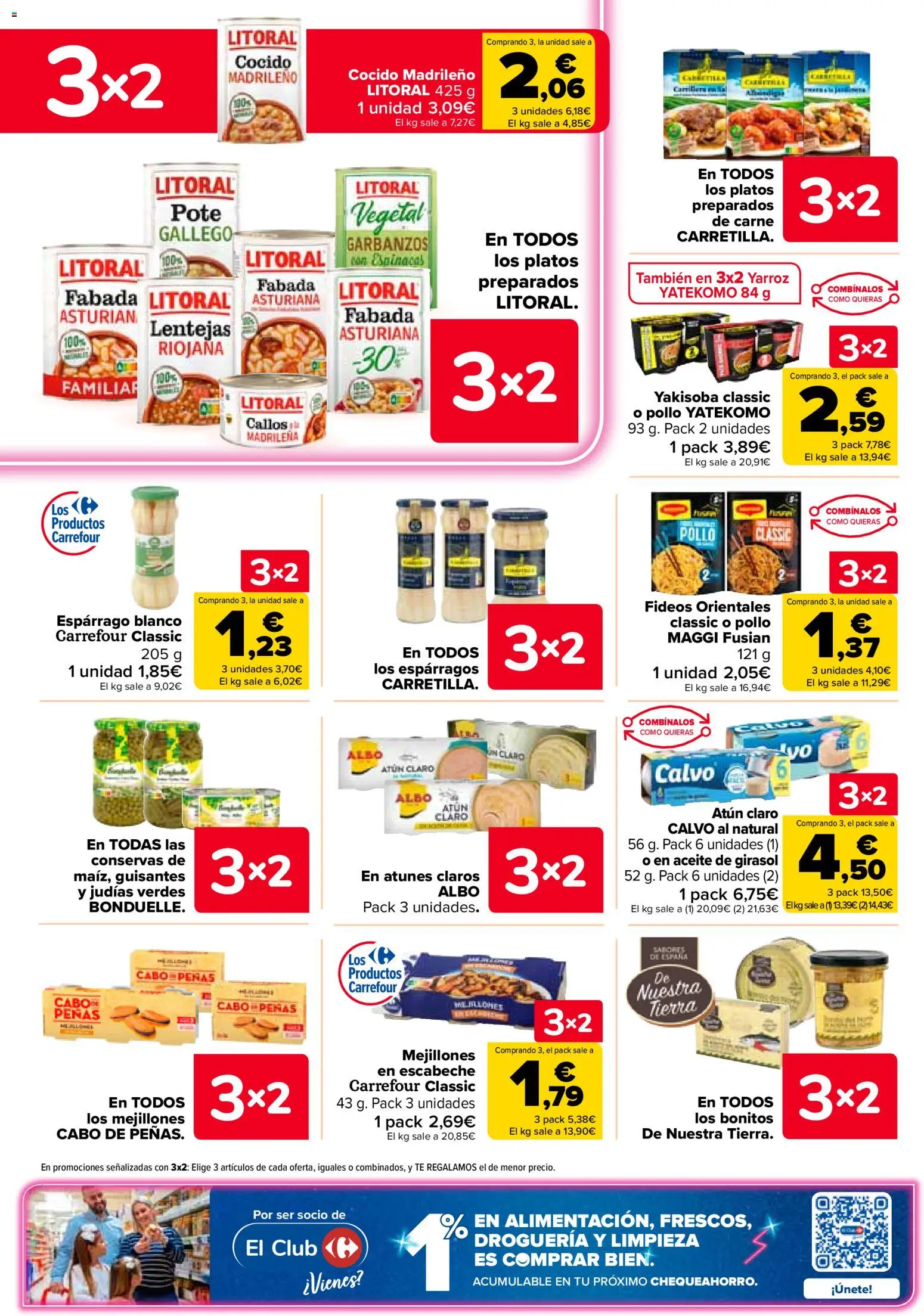 Carrefour folleto │ válido desde el 25.02.2026 | Página: 28 | Productos: Fideos, Té, Aceite de girasol, Atún claro