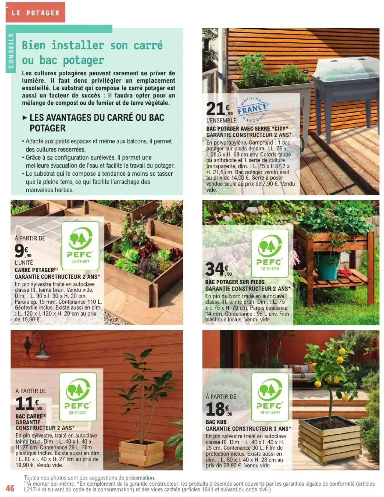  | Page: 46 | Produits: Carré potager, Le potager, Géotextile