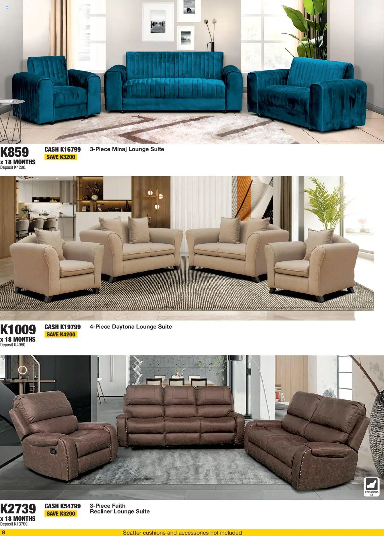 New OK Furniture catalogue – valid from 17.09.2025 | Page: 8 | Products: Lounge suite