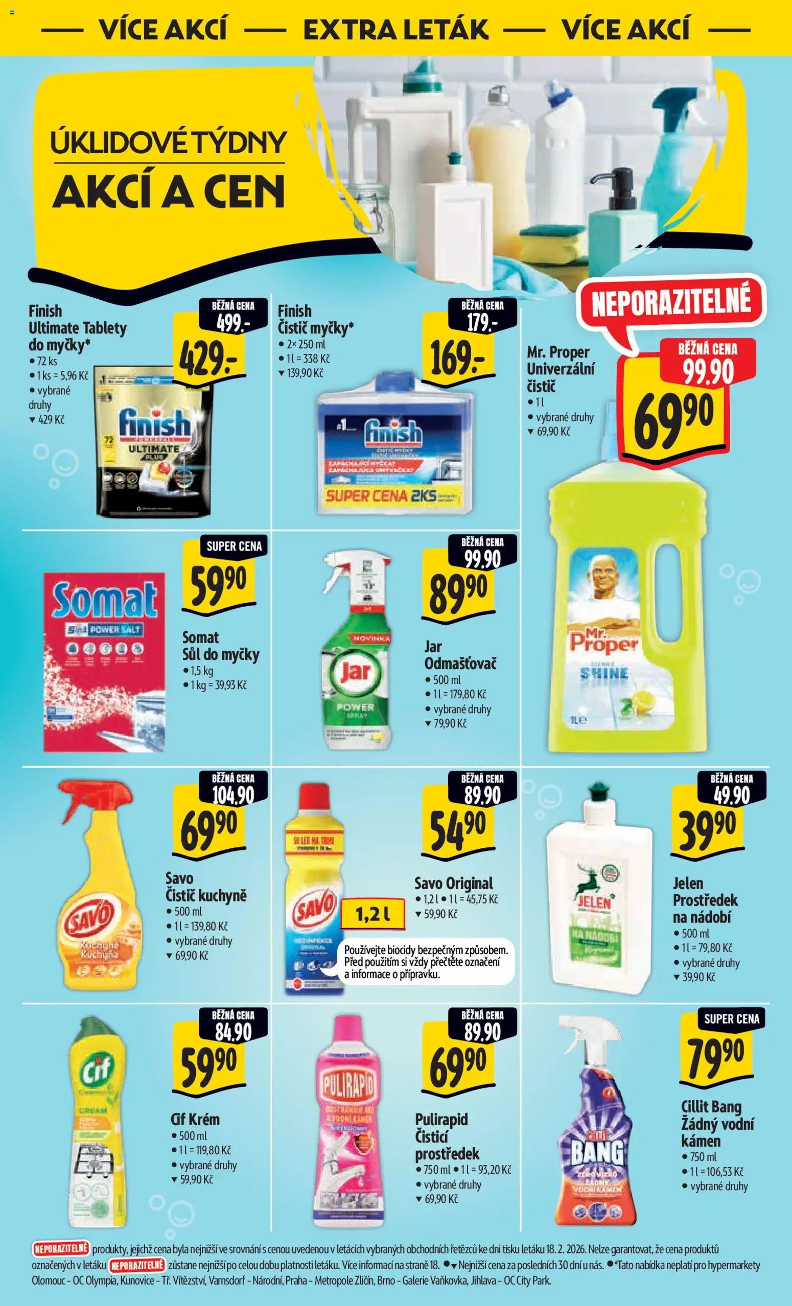 Albert leták - Hypermarket od 04.03.2026 | Strana: 43 | Produkty: Finish, Nádobí, Kuchyně, Odmašťovač