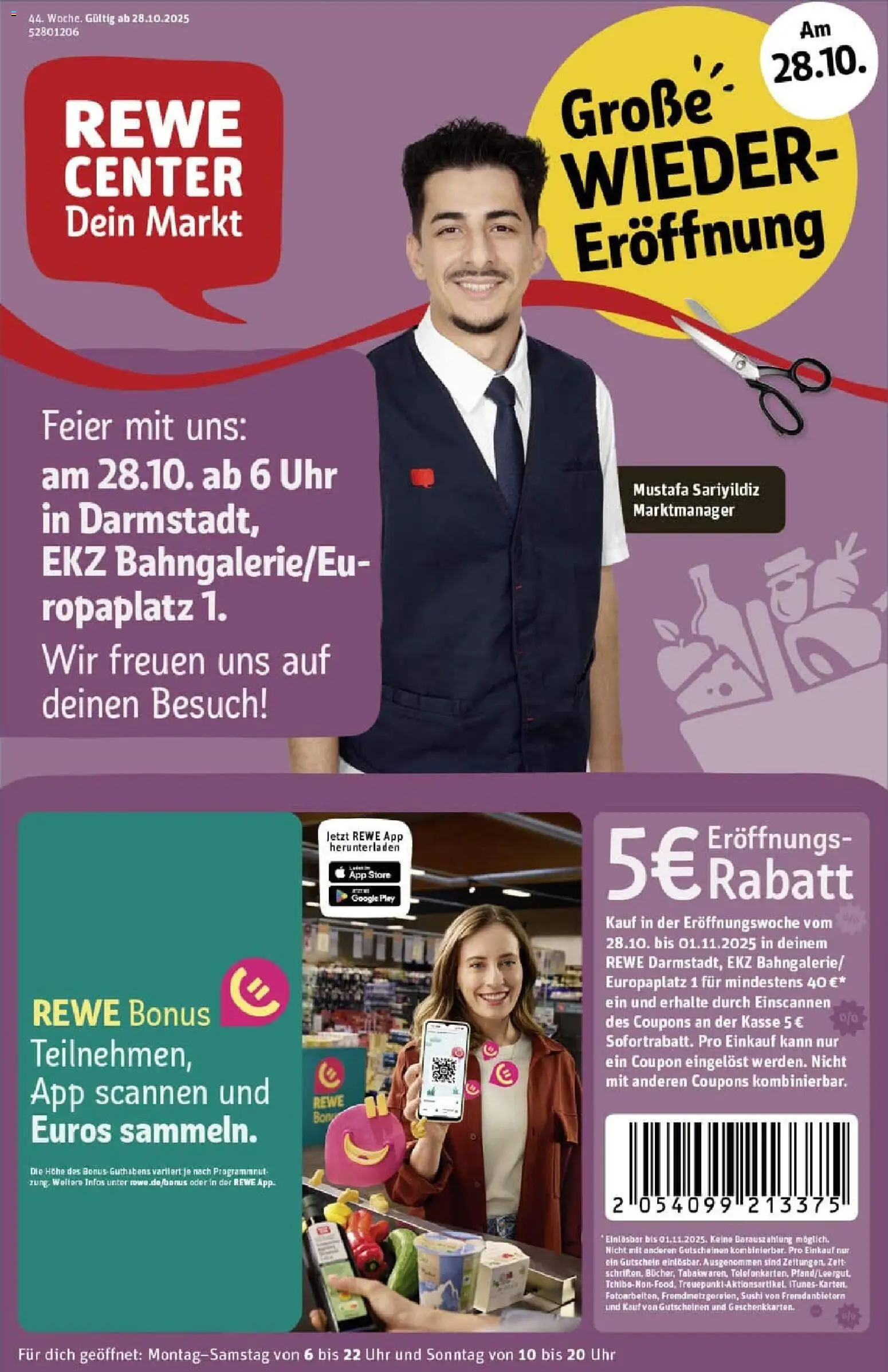 Rewe prospekt Darmstadt	 – gültig ab 26.10.2025 | Seite: 1 | Produkte: Uhr