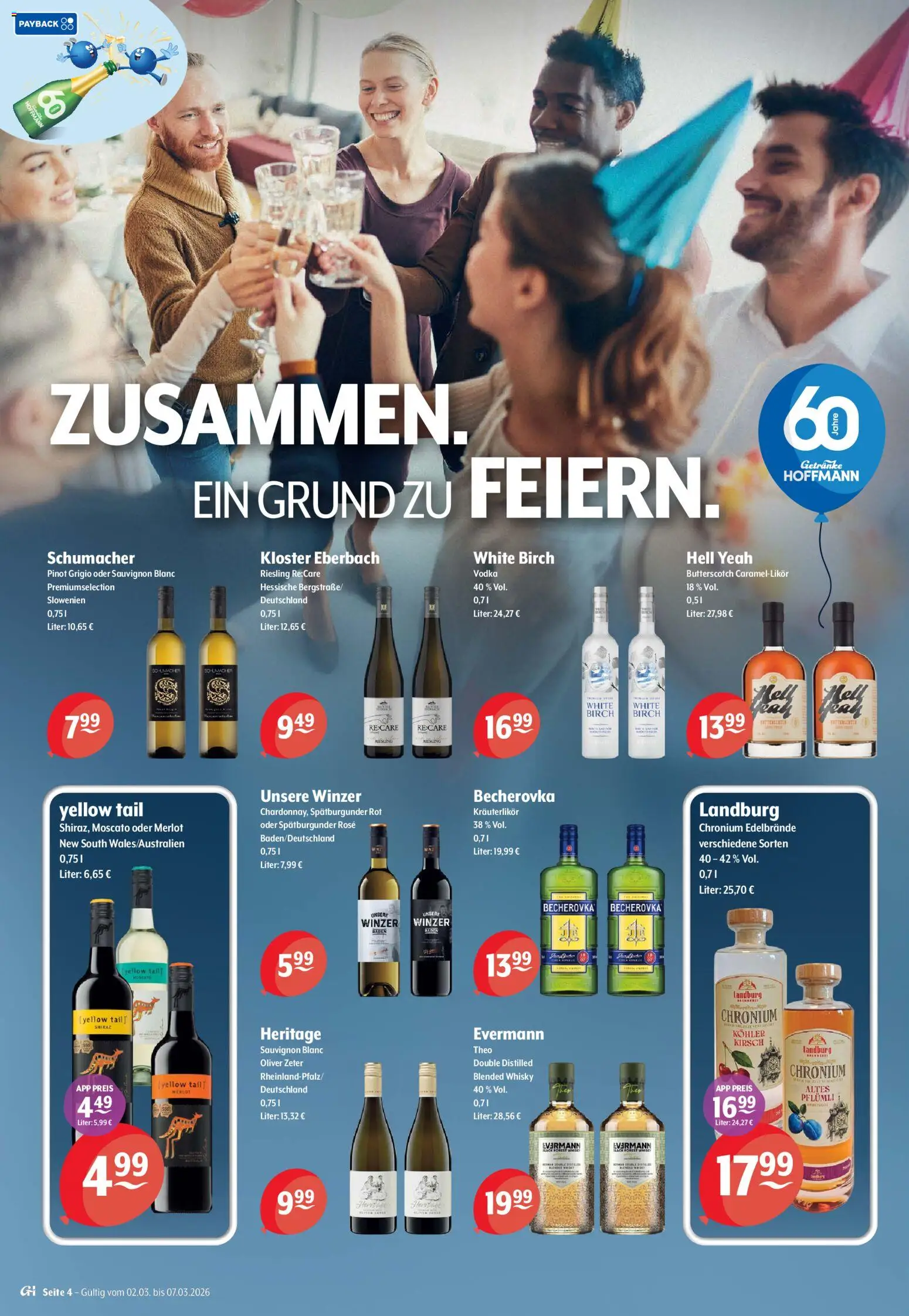 Getränke Hoffmann - Brandenburg – gültig ab 02.03.2026 | Seite: 4 | Produkte: Whisky, Merlot, Vodka