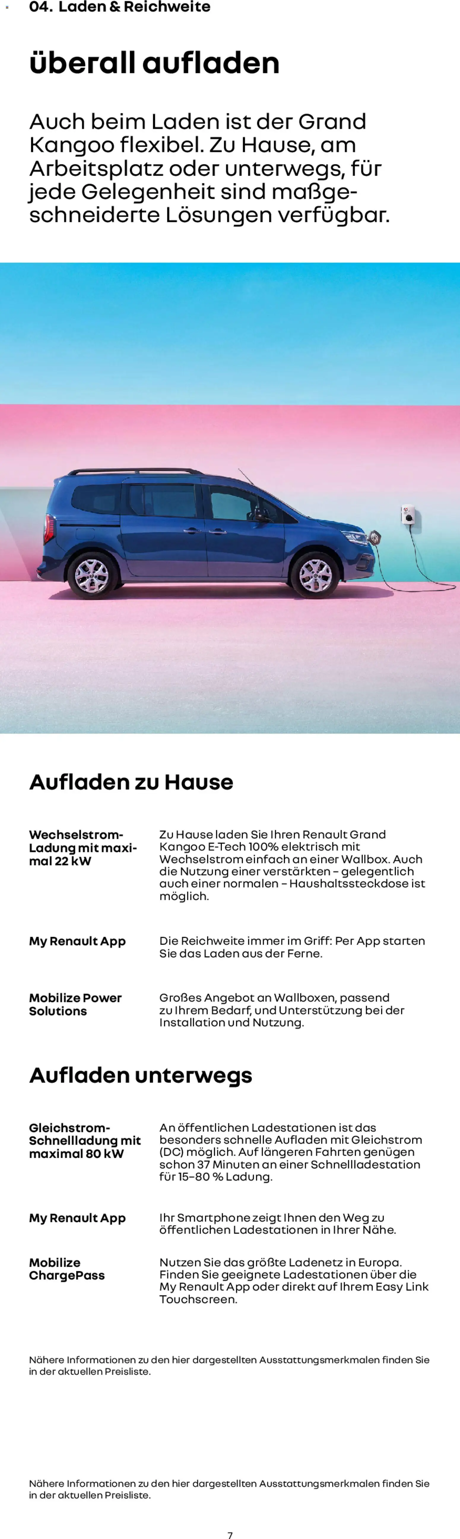 Renault Grand Kangoo – gültig ab 14.01.2026 | Seite: 7 | Produkte: Smartphone