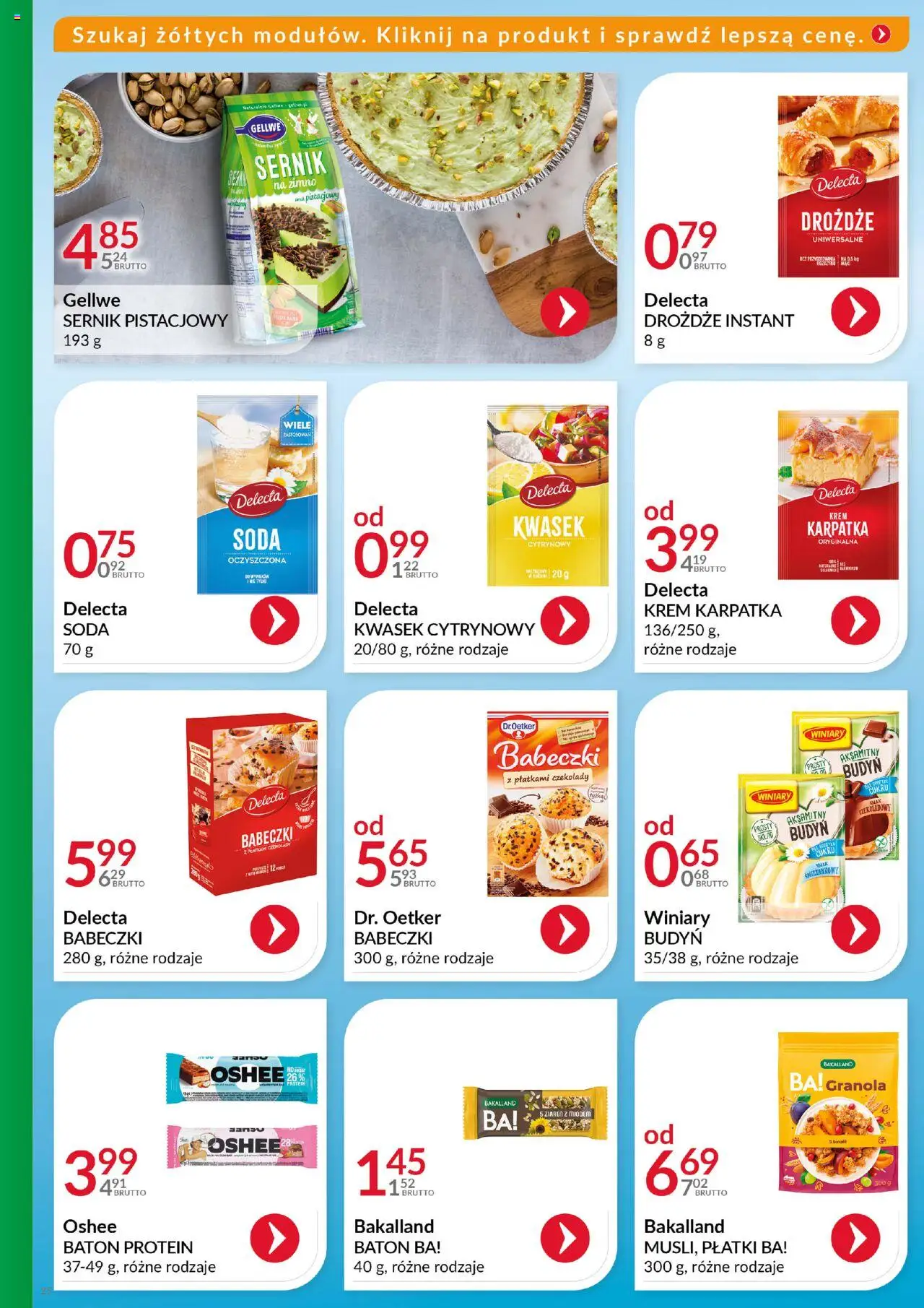 Eurocash Gazetka - Katalog Artykułów Spożywczych od 21.09.2025 | Strona: 25 | Produkty: Czekolady, Mak, Granola, Babeczki