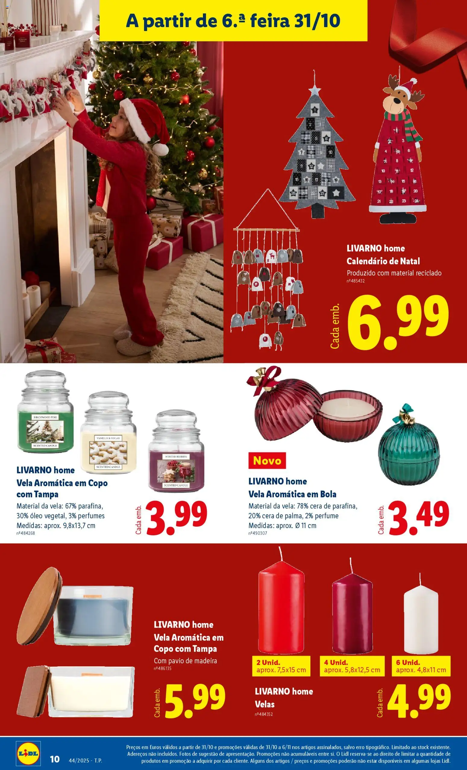 Lidl Novidades │ válido de 27.10.2025 | Página: 10 | Produtos: Perfume, Cera, Óleo, Velas