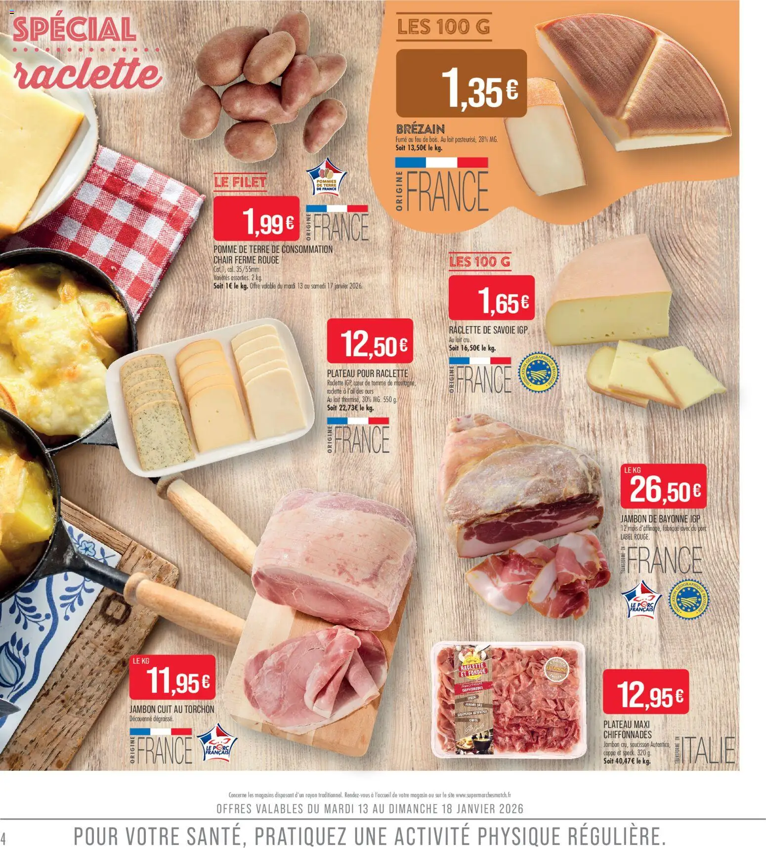 {H1} | Page: 4 | Produits: Pomme, Pomme de terre de consommation, Jambon, Pommes de terre