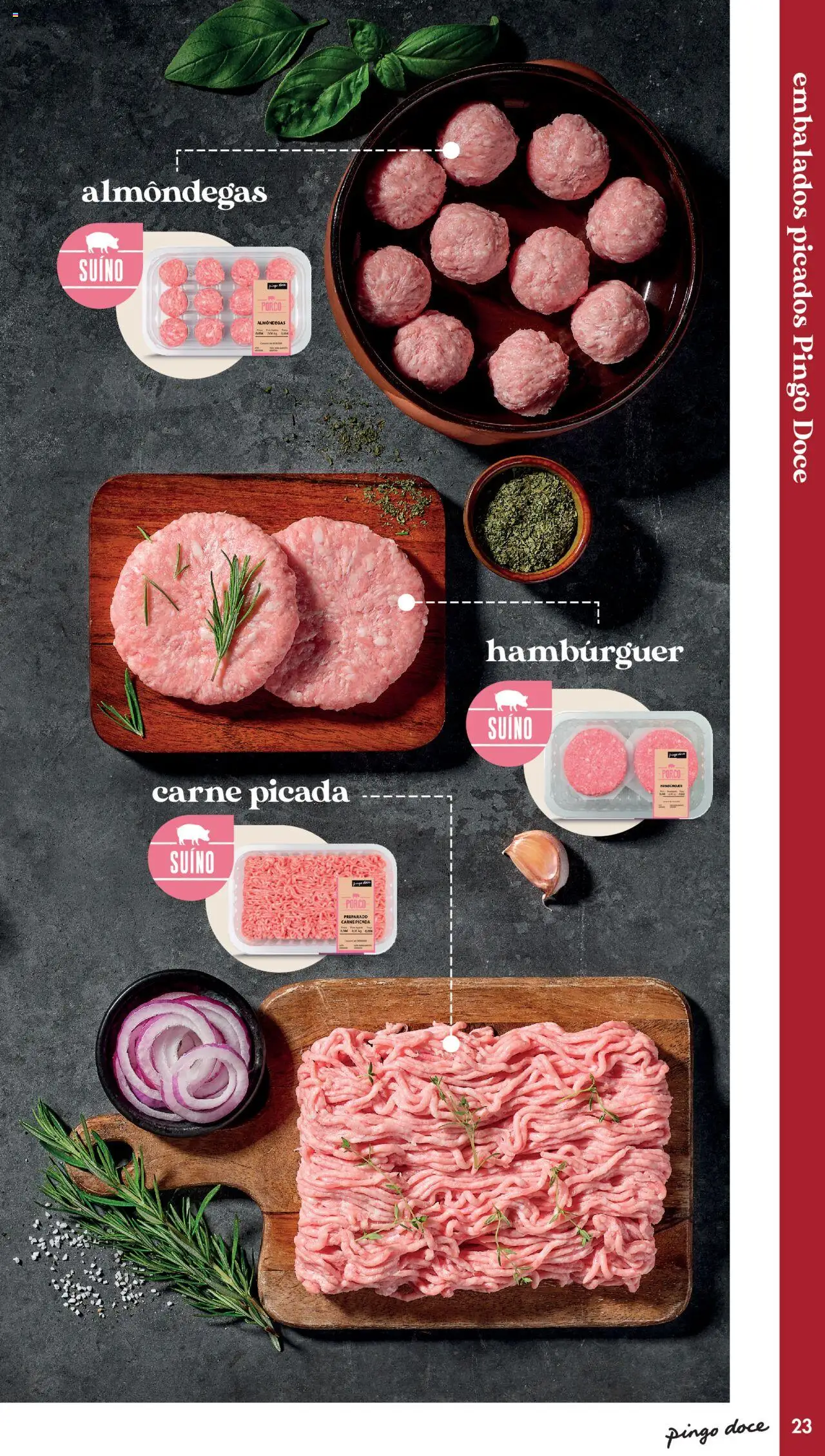 Pingo Doce - Catálogo-Talho │ válido de 20.05.2025 | Página: 23 | Produtos: Hambúrguer, Carne picada, Carne