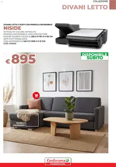 Anteprima del volantino Conforama Divani catalogo valido a partire dal 11.02.2026 | Pagina: 13 | Prodotti: Divano letto, Letto, Materasso, Divano