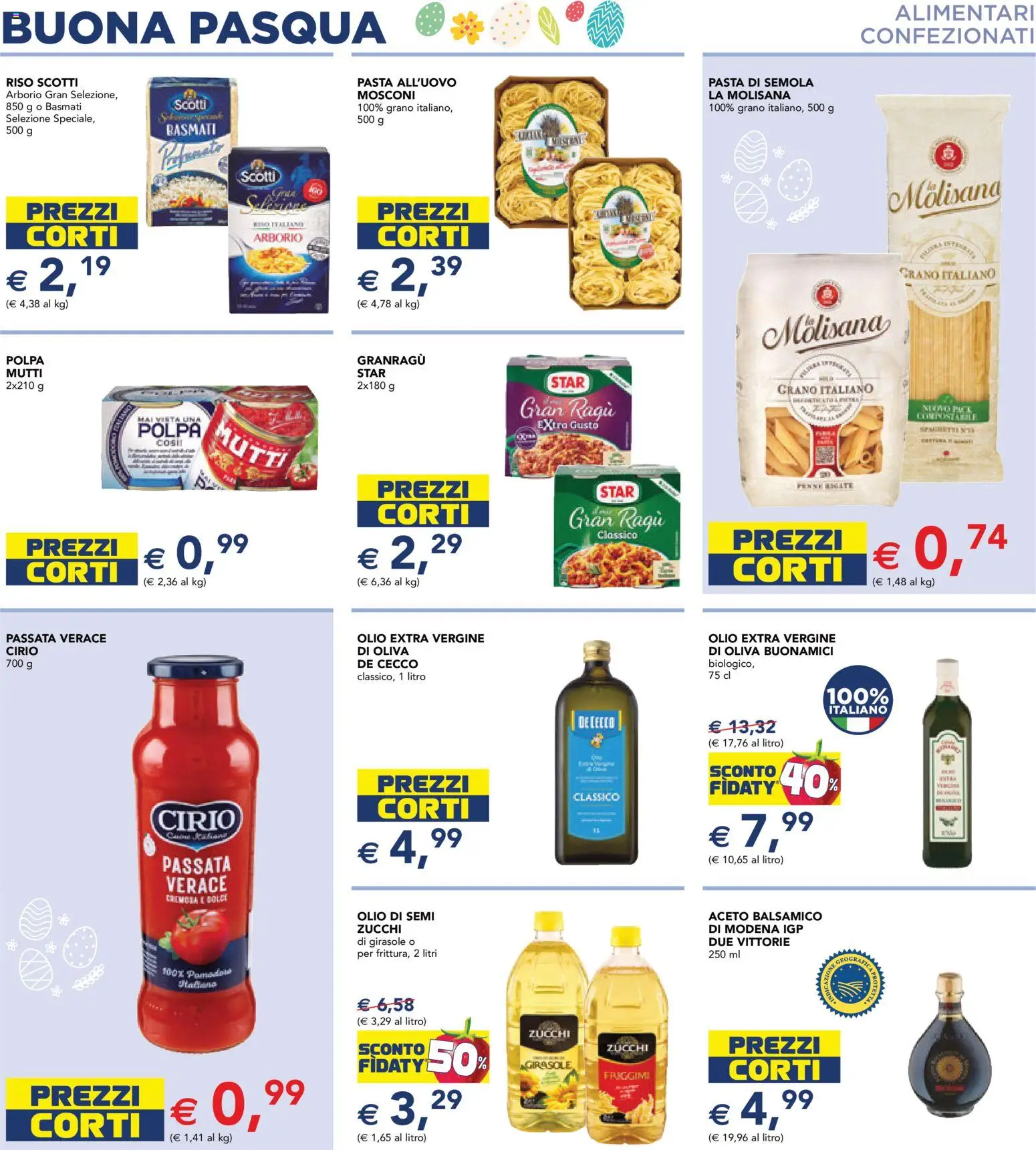 Volantino Esselunga S del 23.03.2026 | Pagina: 13 | Prodotti: Olio, Pasta, Ragú, Aceto