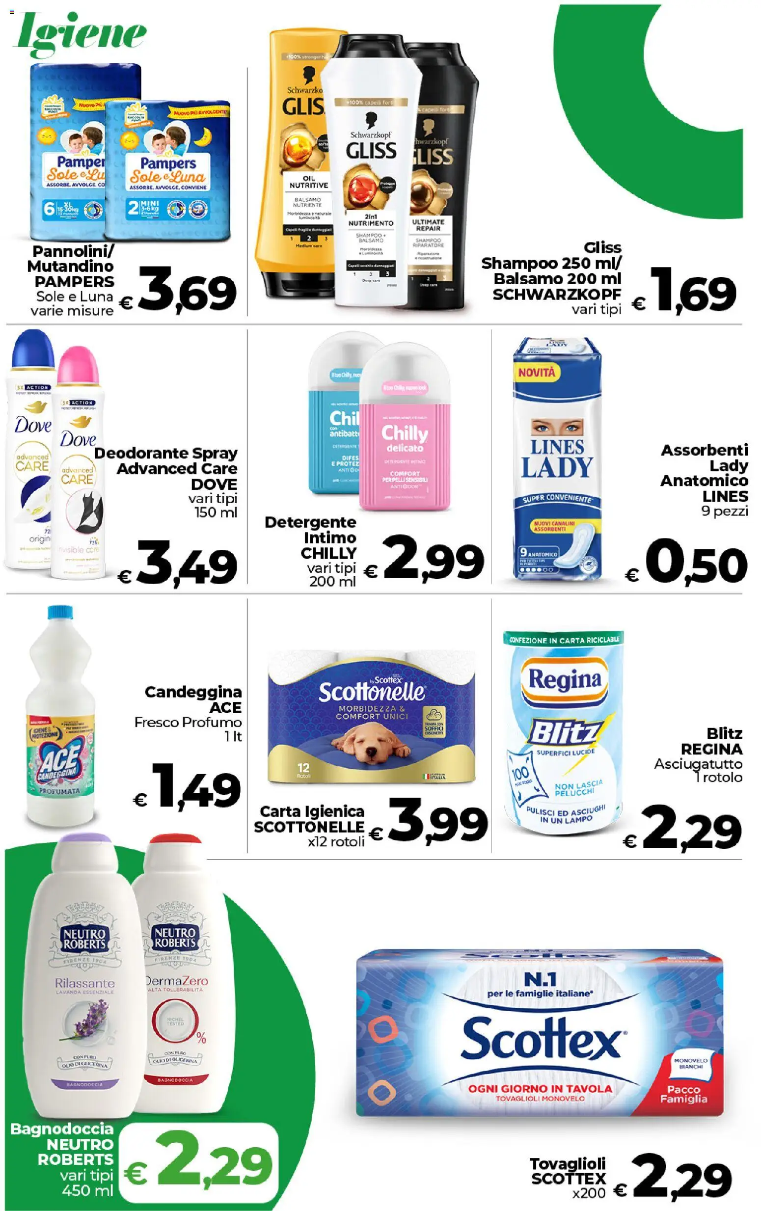 Volantino COOP del 27.01.2026 | Pagina: 19 | Prodotti: Shampoo, Carta igienica, Asciugatutto, Lavanda