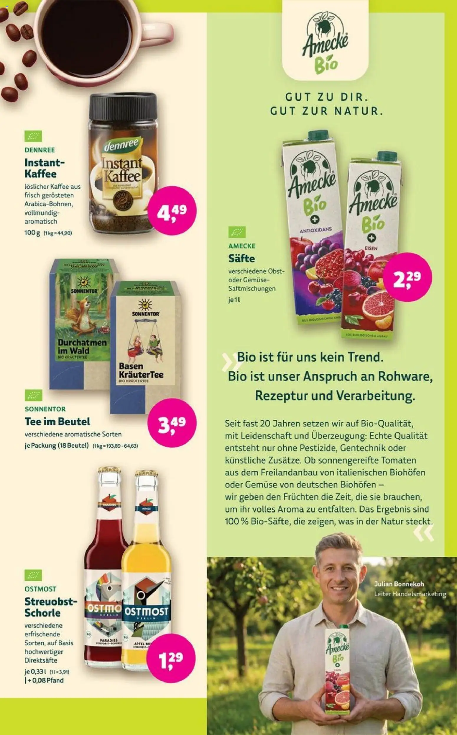 BioMarkt Prospekt 	 – gültig ab 08.04.2026 | Seite: 11 | Produkte: Kaffee, Tomaten, Gemüse, Tee