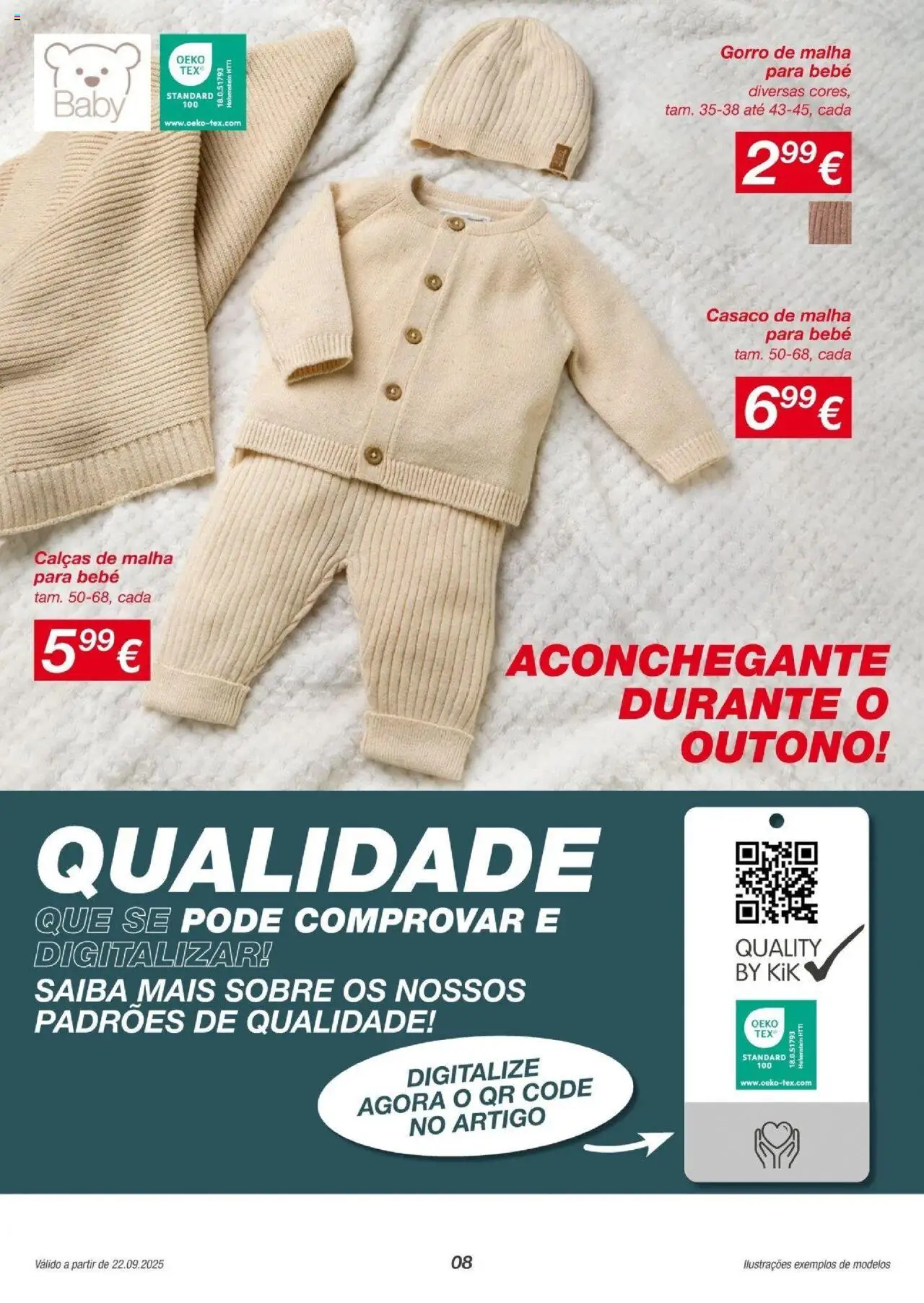 KIK - folheto  │ válido de 21.09.2025 | Página: 8 | Produtos: Casaco, Calças, Gorro