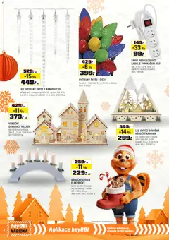 Náhled letáku OBI leták od 01.12.2025 | Strana: 6 | Produkty: Kabel, Světelný řetěz, Vánoční dekorace, LED